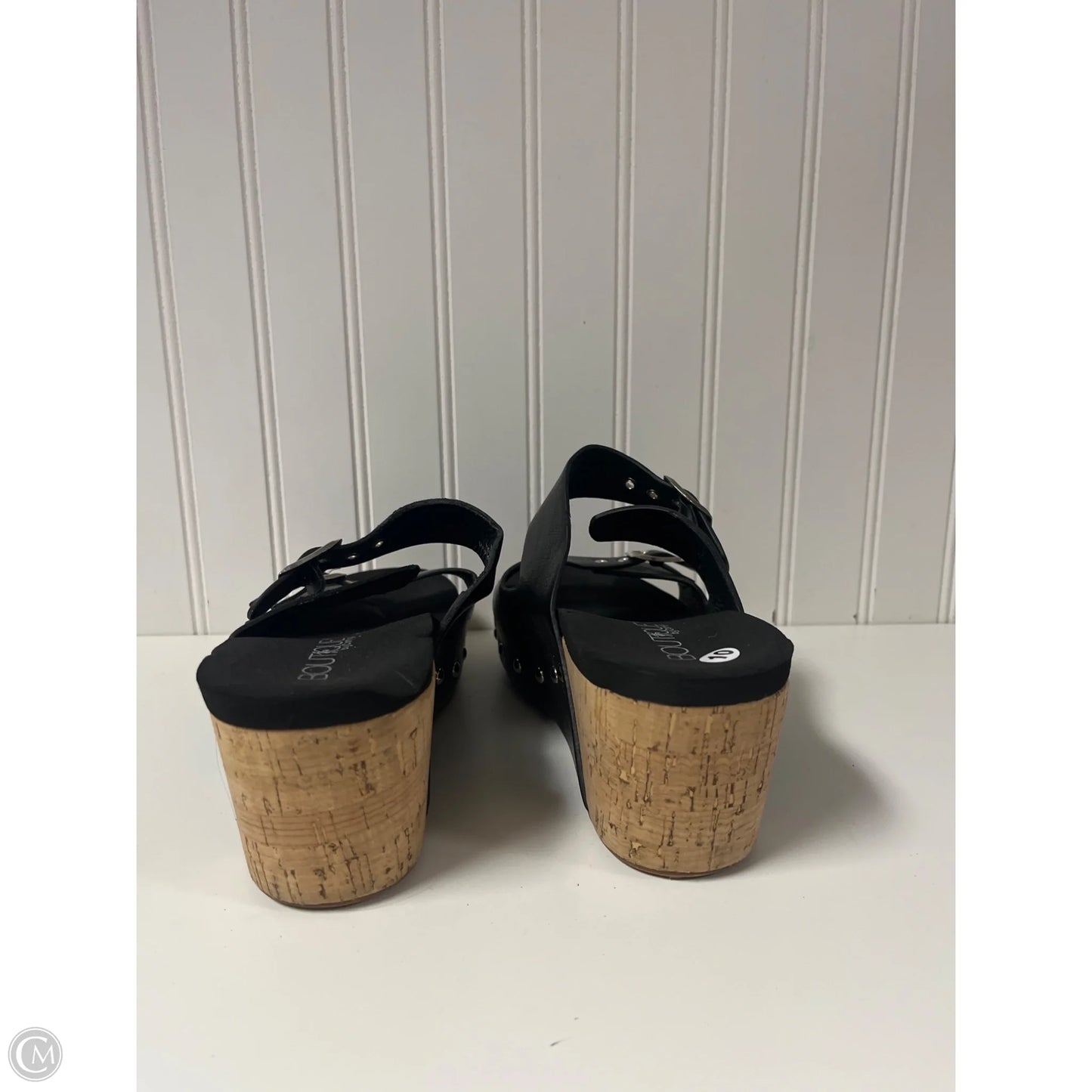 Sandals Heels Block By Corkys In Black, Size: 10