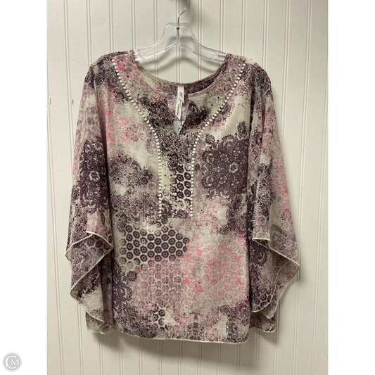 Top Long Sleeve By Ny Collection In Purple, Size: M