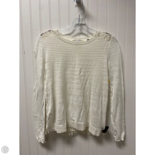 Top Long Sleeve By Cabi In White, Size: Xs