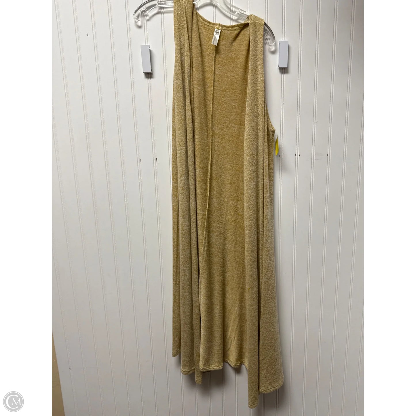 Cardigan By Clothes Mentor In Yellow, Size: Xl