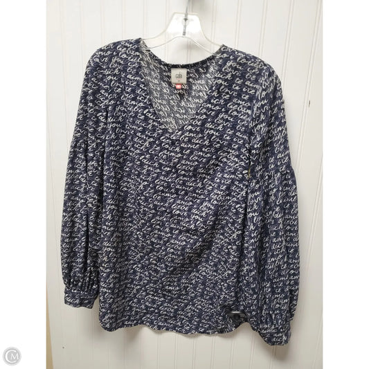 Top Long Sleeve By Cabi In Blue, Size: Xs