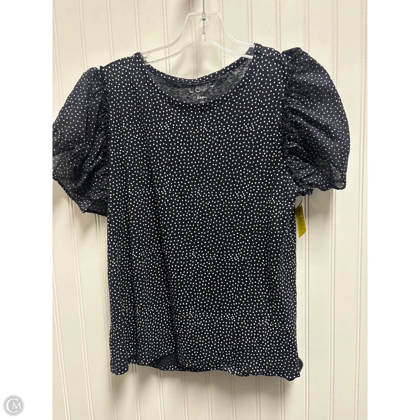 Top Short Sleeve By Loft In Blue, Size: S