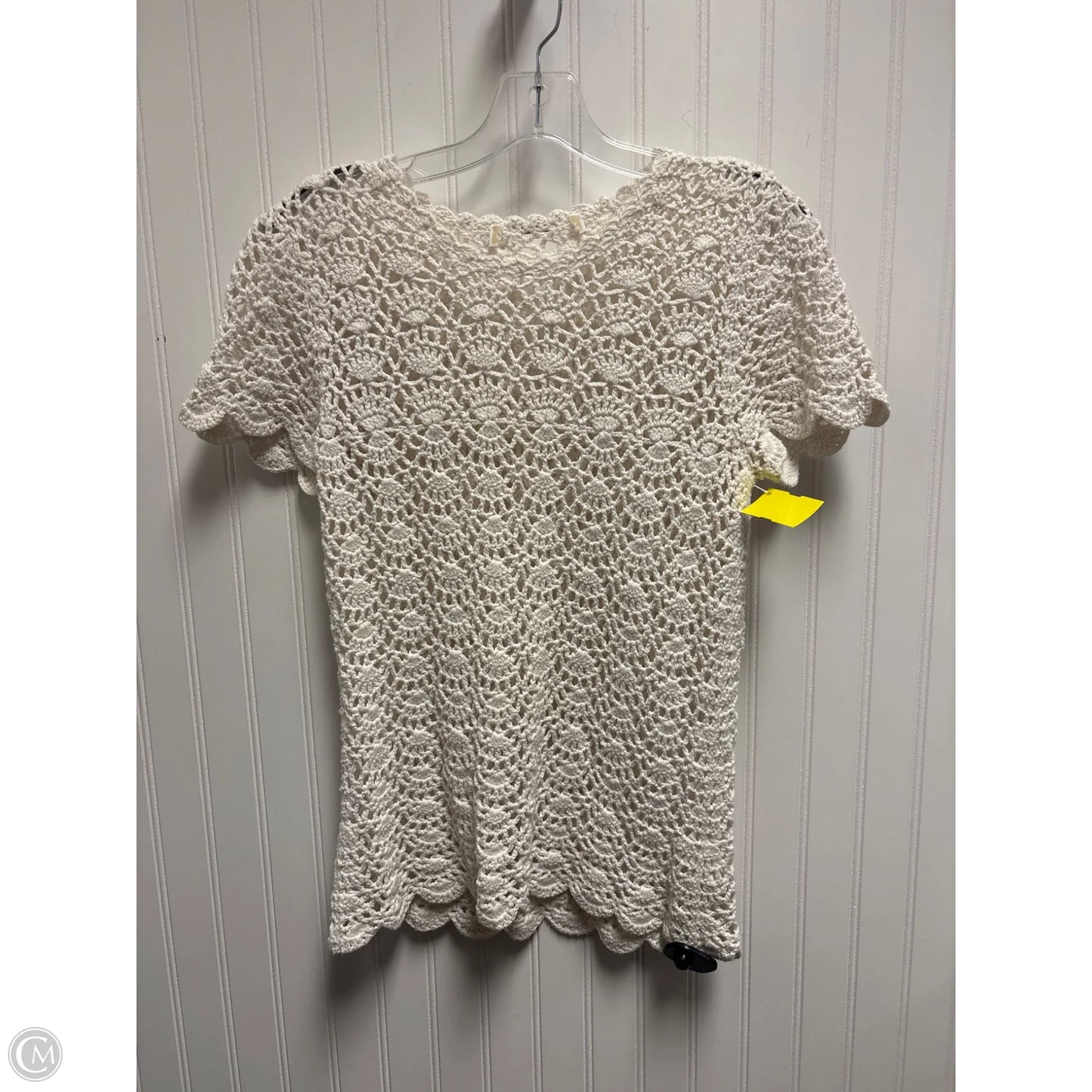 Top Short Sleeve By Michael By Michael Kors In White, Size: M