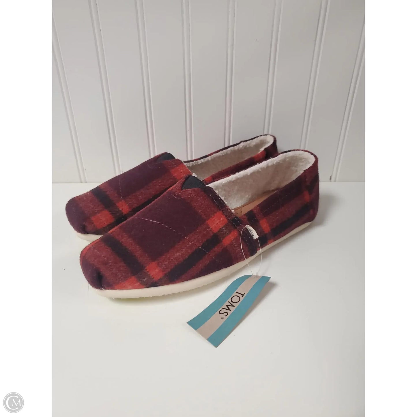 Shoes Flats By Toms In Red, Size: 8.5