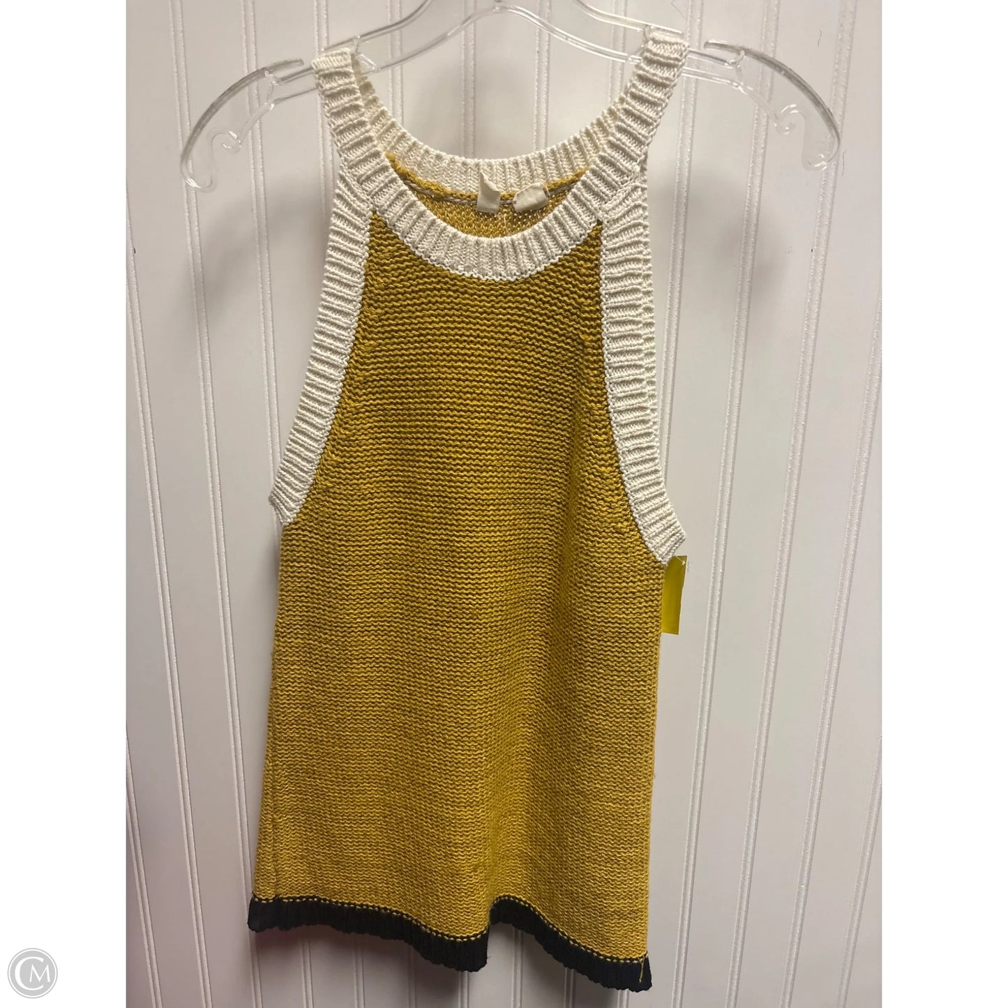 Top Sleeveless By Moth In Yellow, Size: M