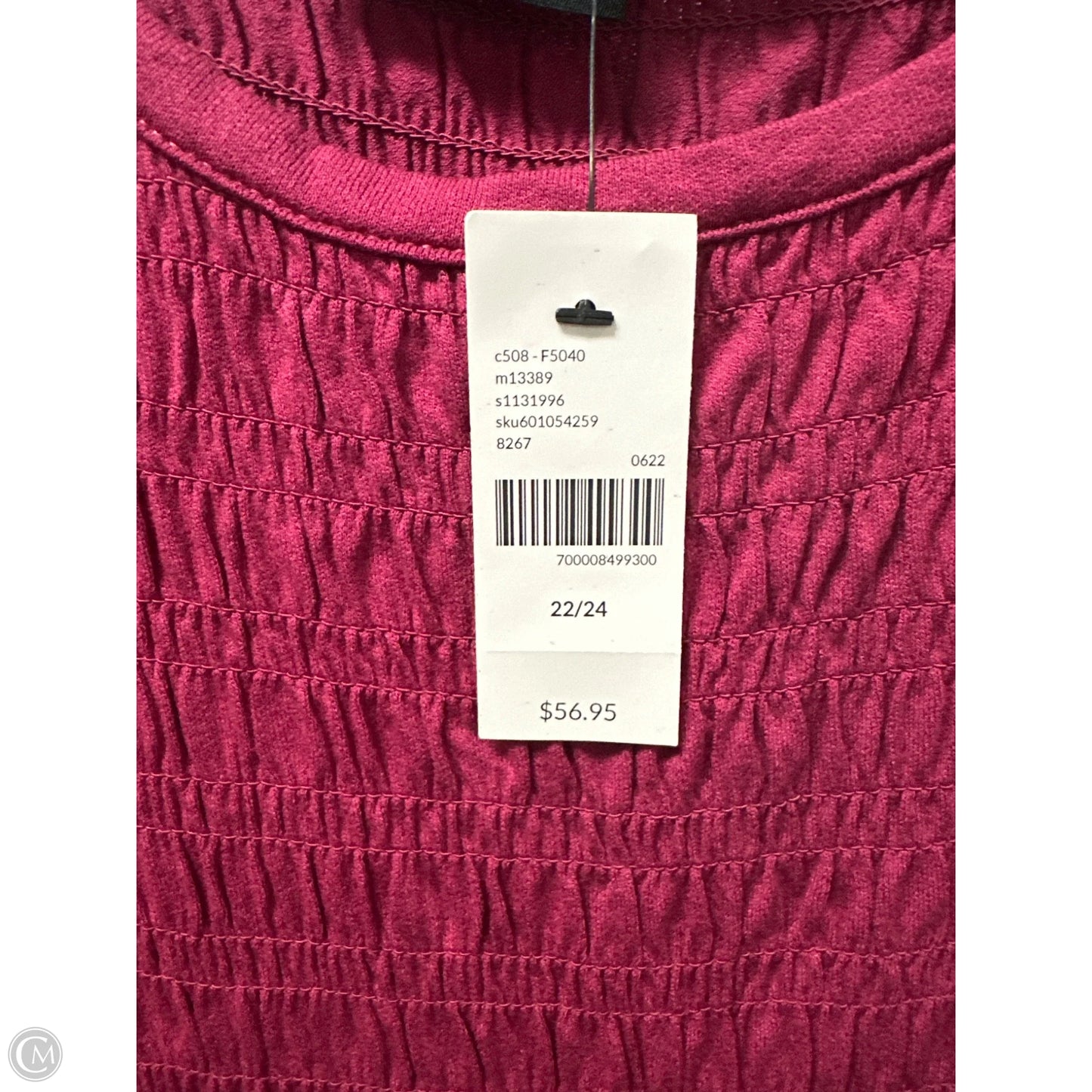 Top Short Sleeve By Lane Bryant In Purple, Size: 3x