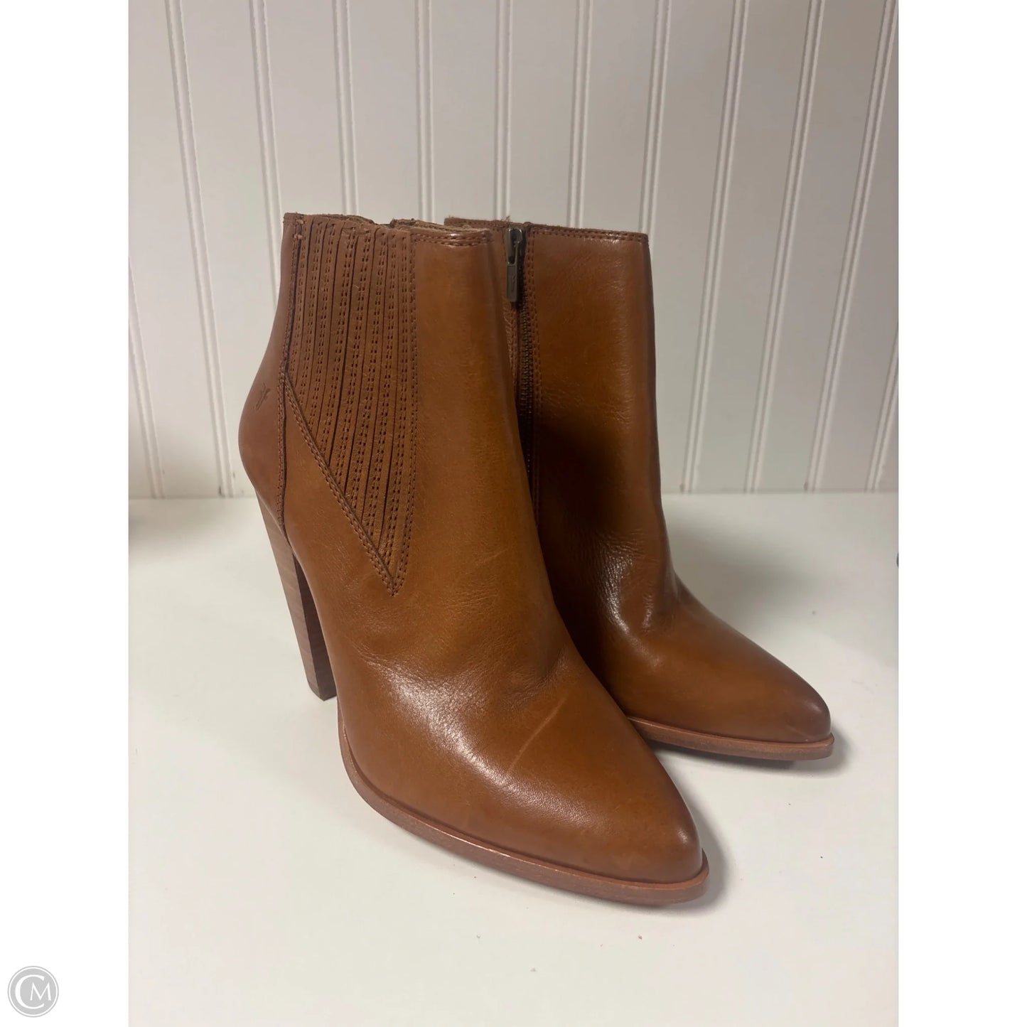 Boots Designer By Frye In Brown, Size: 9