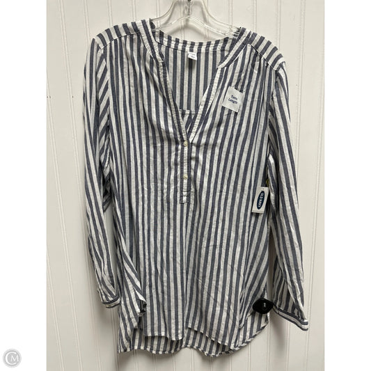Top Long Sleeve By Old Navy In Striped Pattern, Size: M