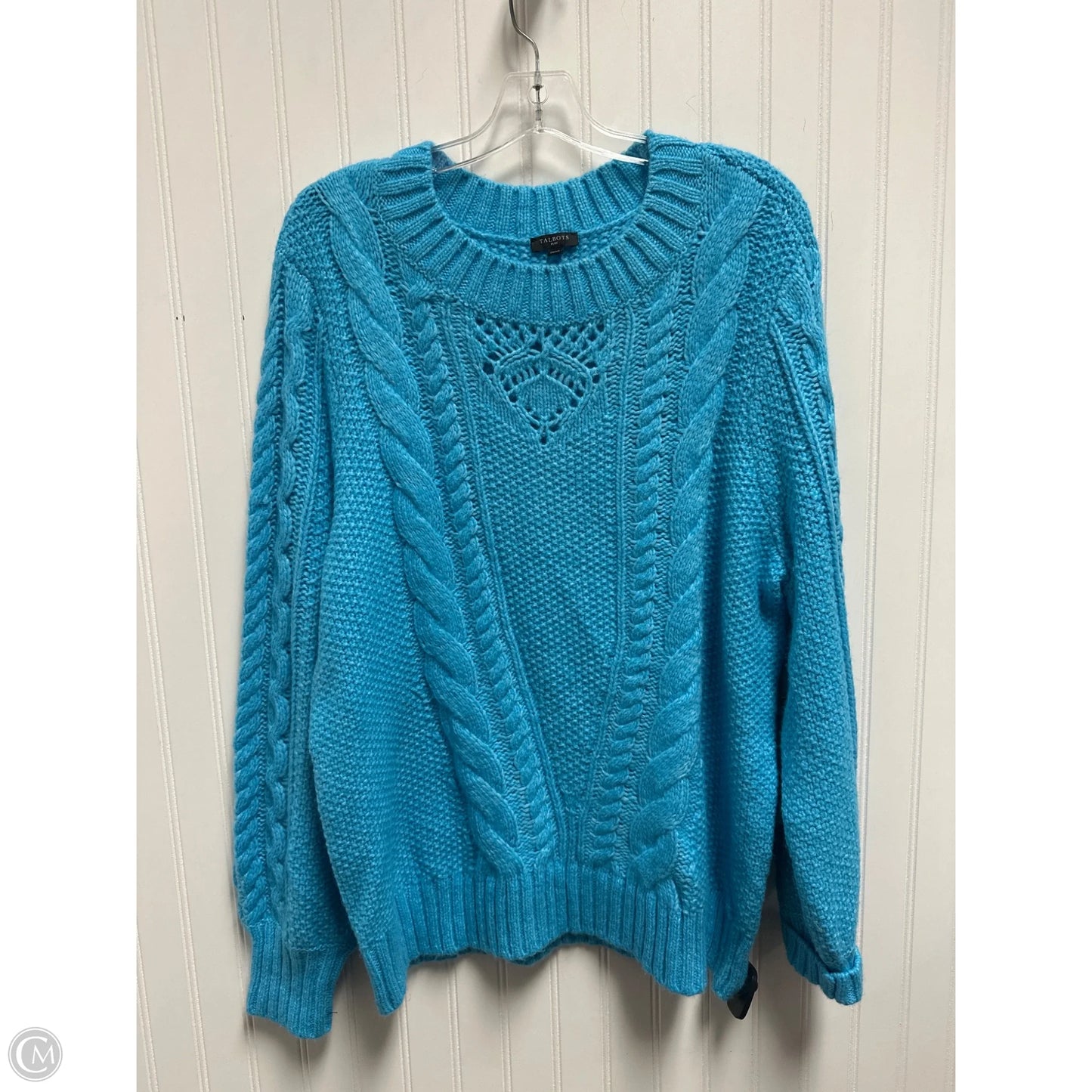 Sweater By Talbots In Blue, Size: 2x