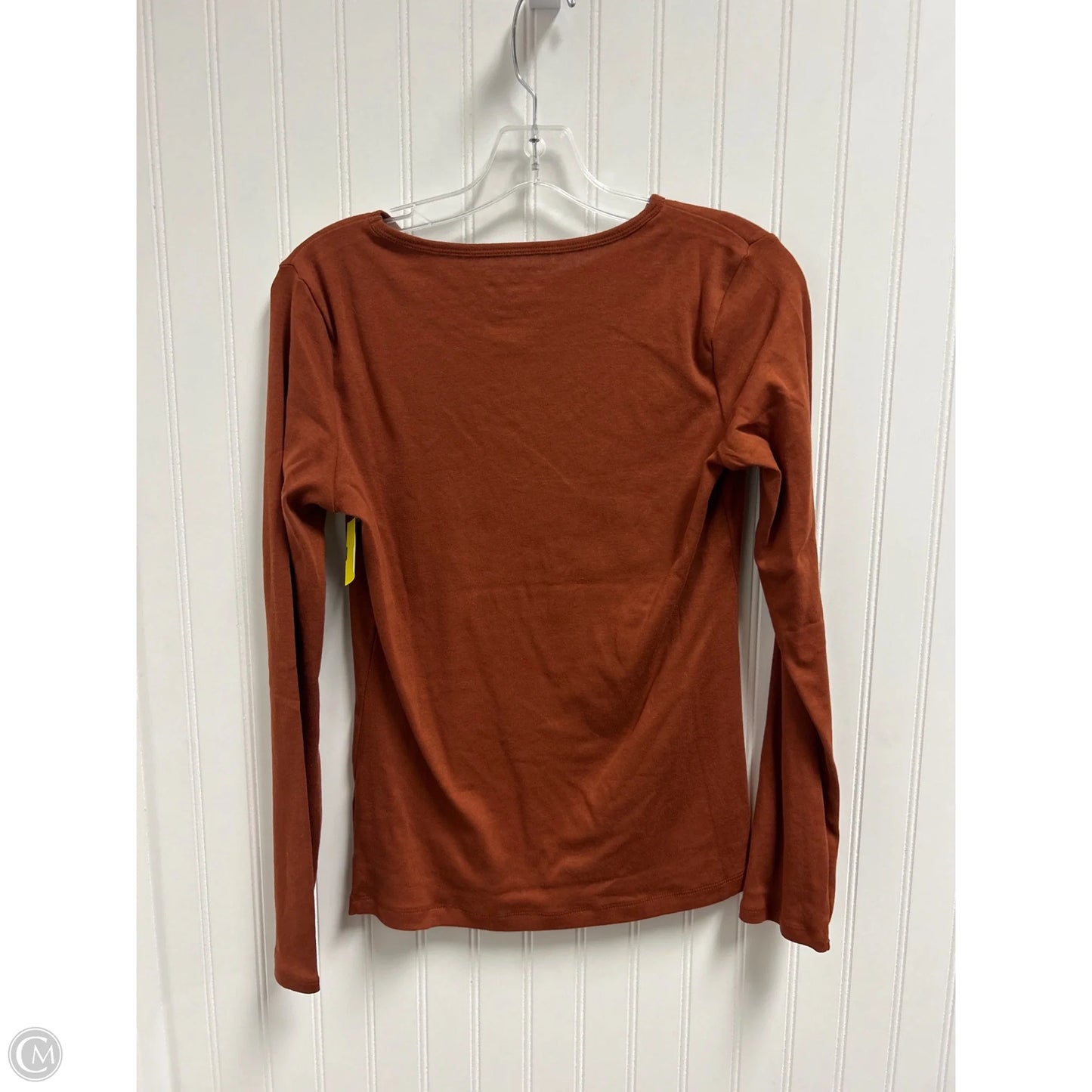 Top Long Sleeve By Liz Claiborne In Orange, Size: M