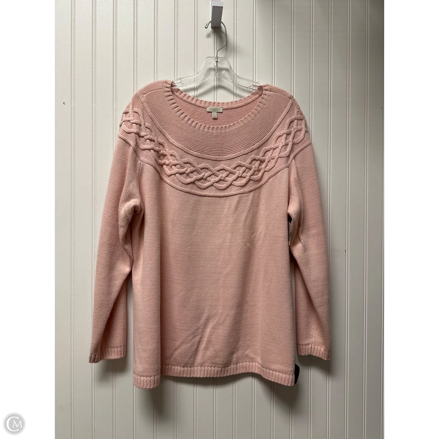 Sweater By Talbots In Pink, Size: 2x