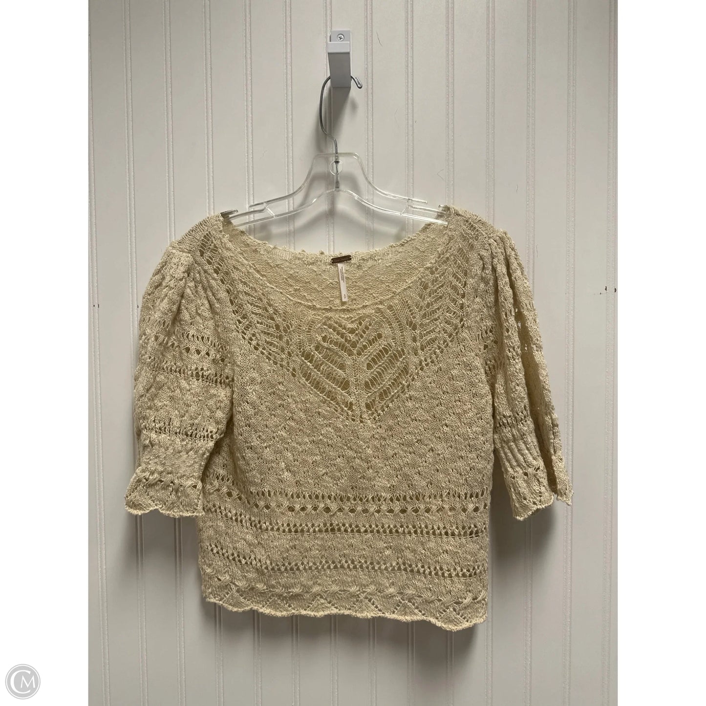 Top Short Sleeve By Free People In Beige, Size: S