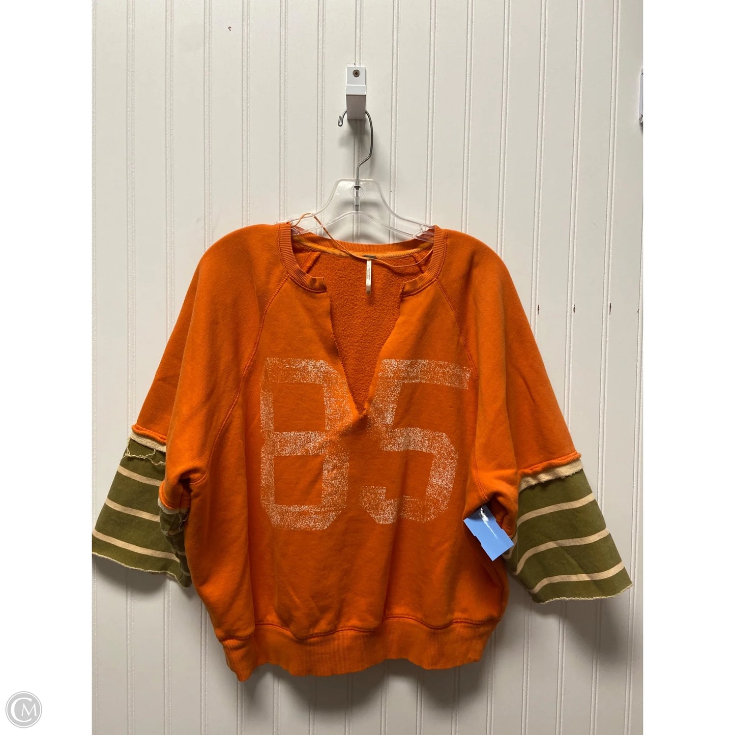 Sweater By Free People In Green & Orange, Size: Xs
