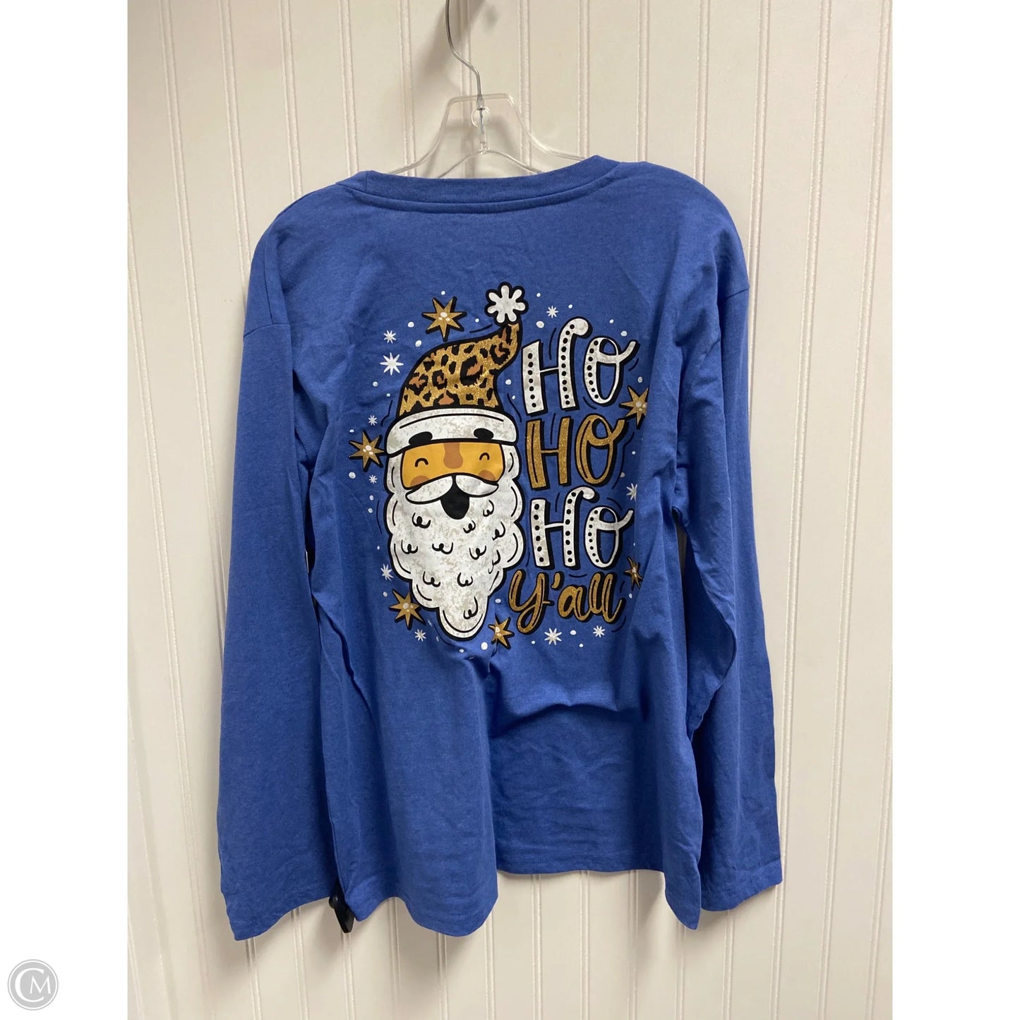 Top Long Sleeve By Clothes Mentor In Blue, Size: L