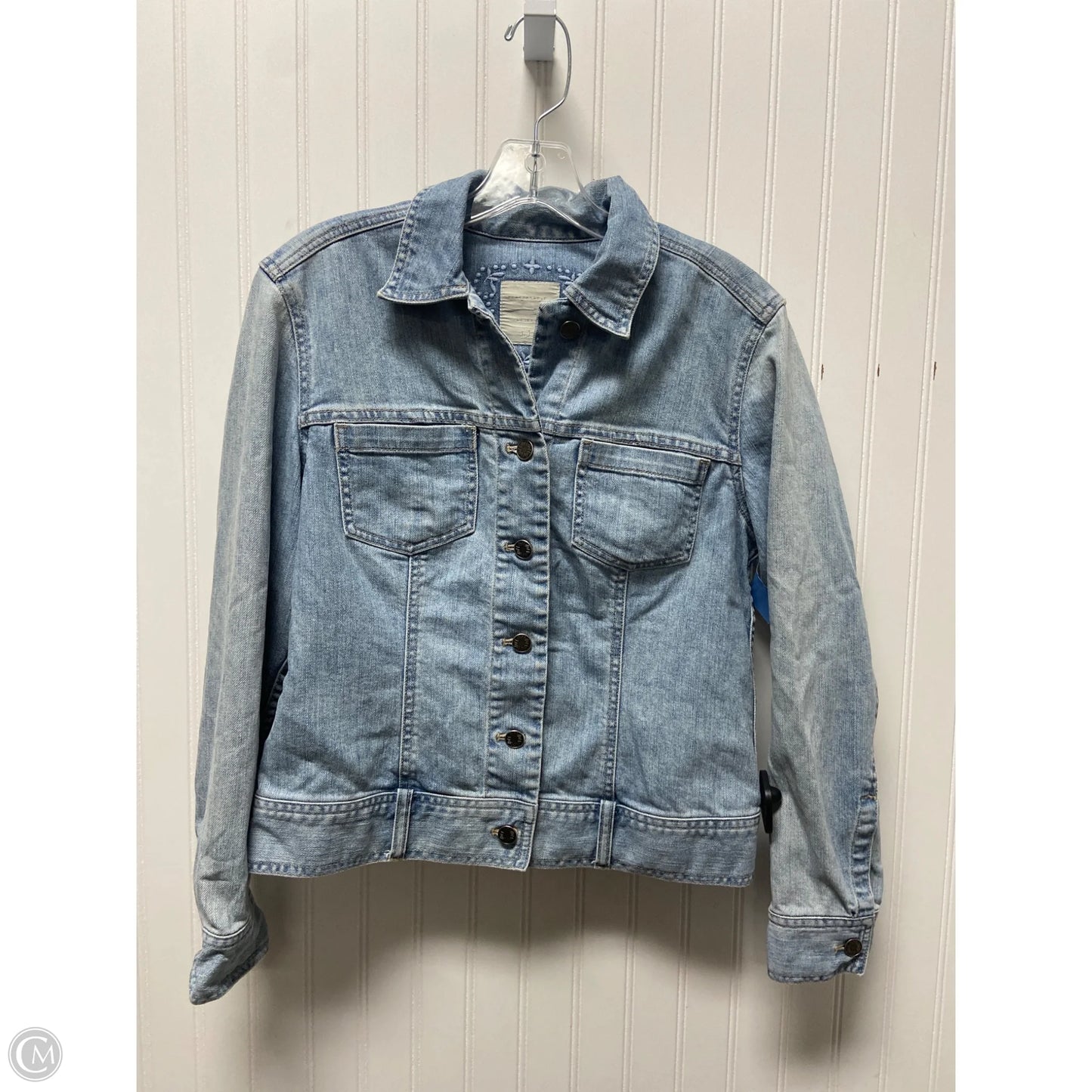 Jacket Denim By J. Jill In Blue Denim, Size: Xs