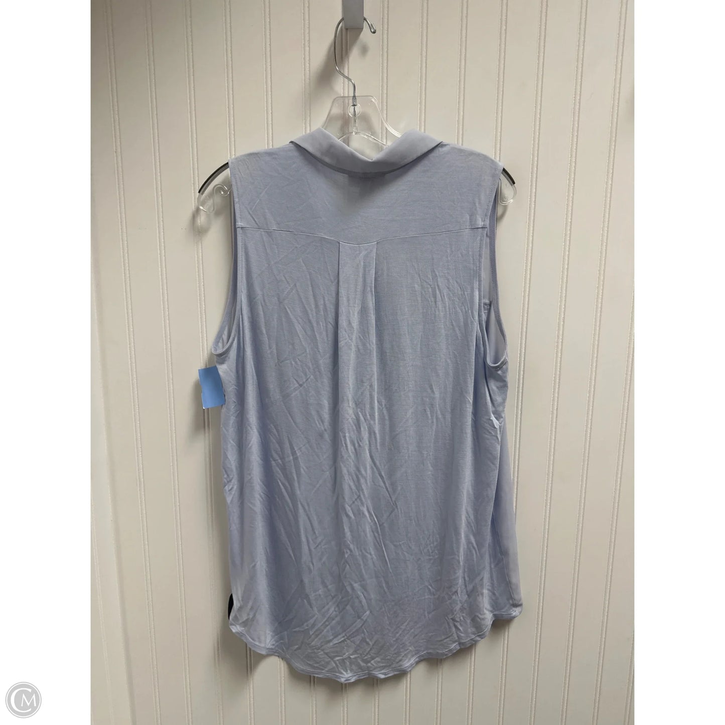 Top Sleeveless By Loft In Blue, Size: L