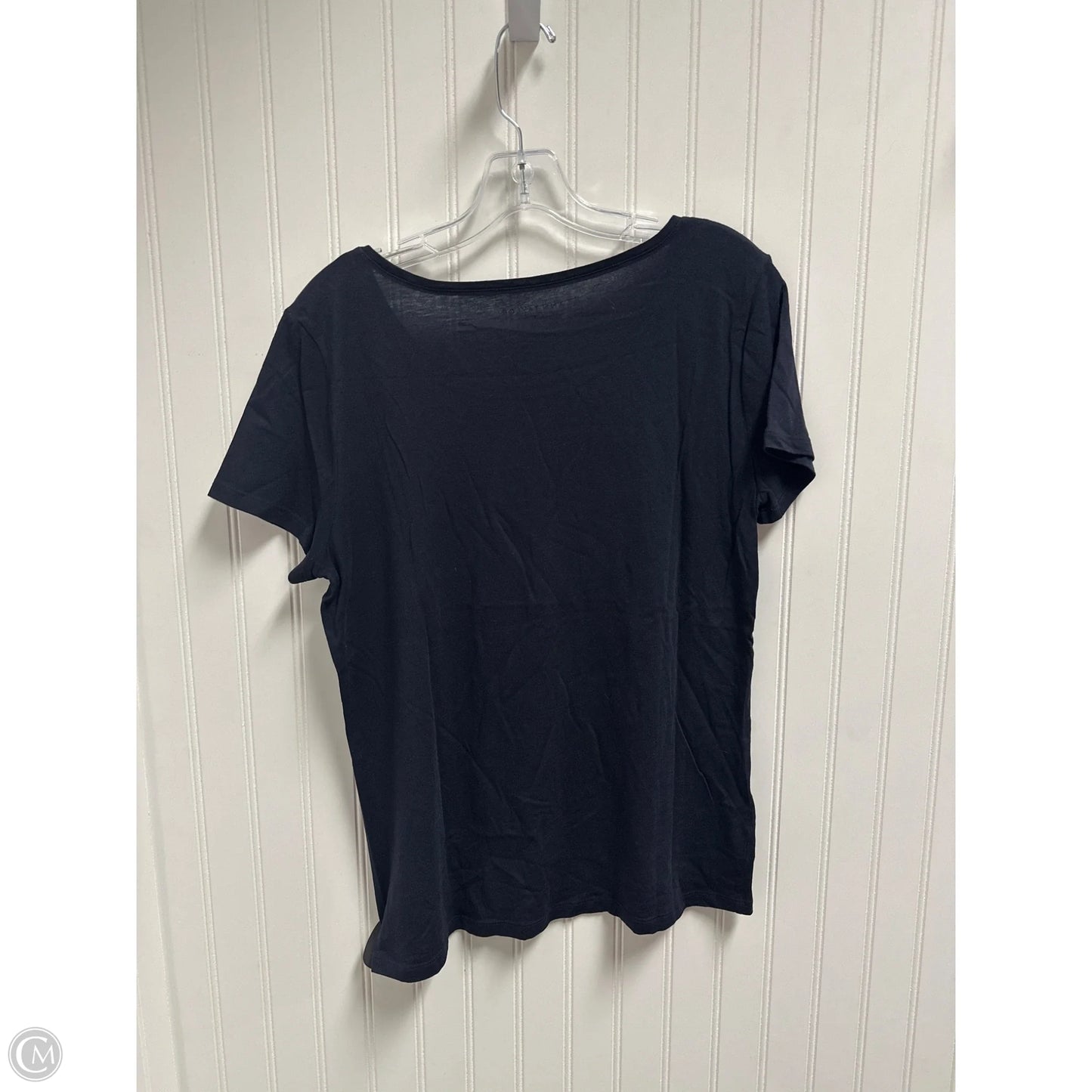 Top Short Sleeve By Ann Taylor In Blue, Size: L