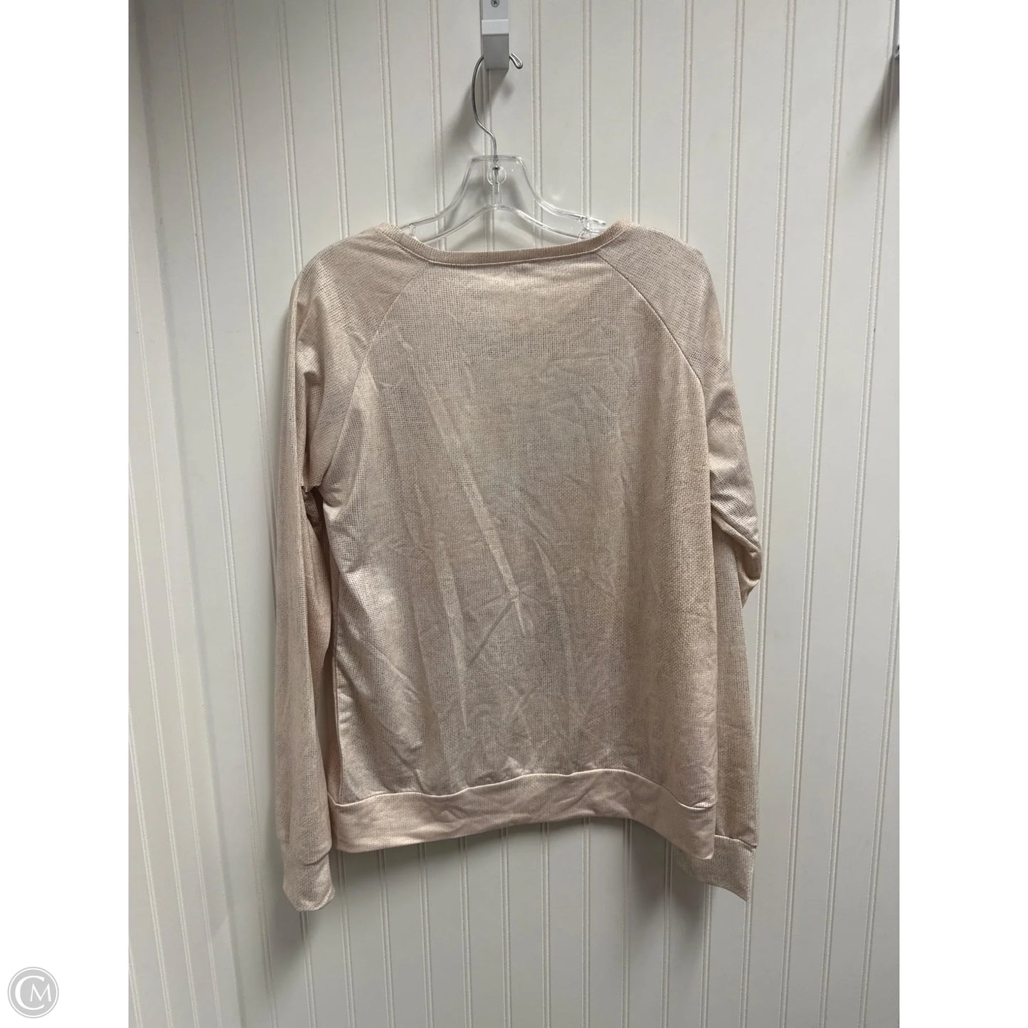 Top Long Sleeve By Clothes Mentor In Beige, Size: L
