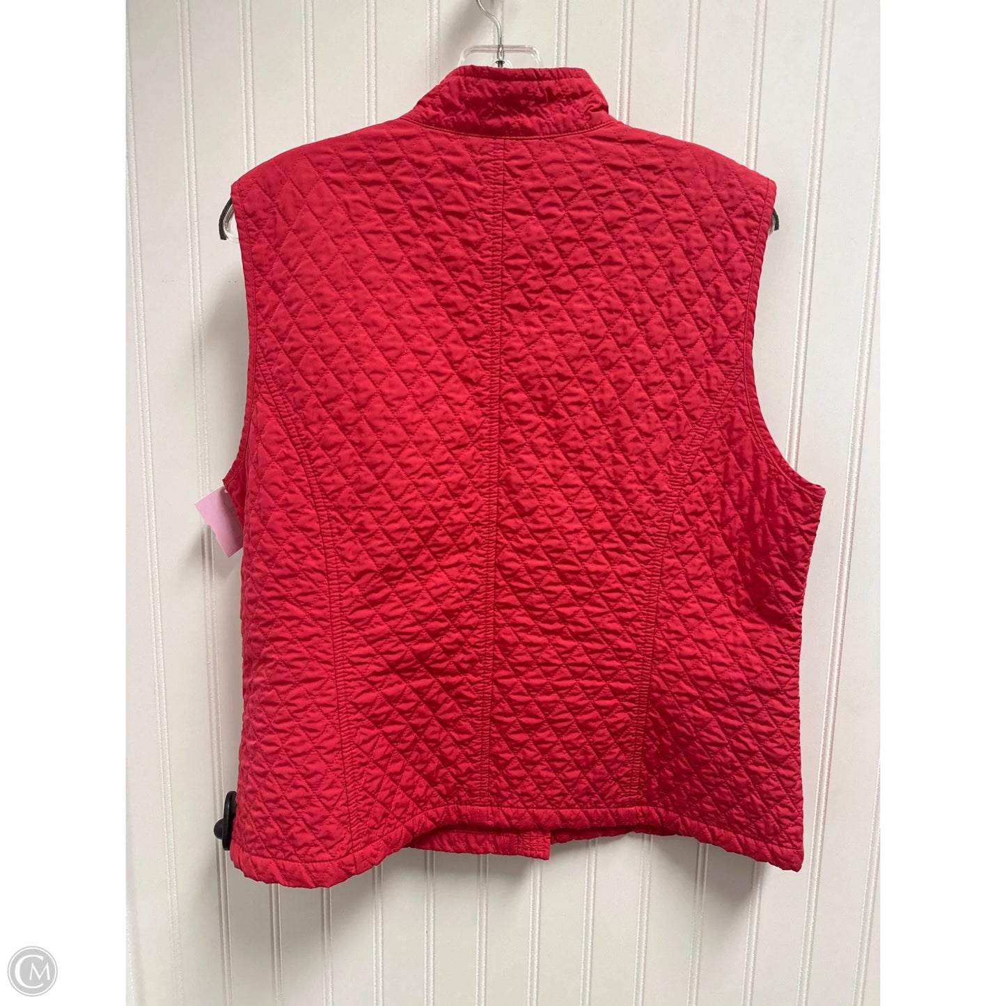 Vest Puffer & Quilted By Talbots In Red, Size: L