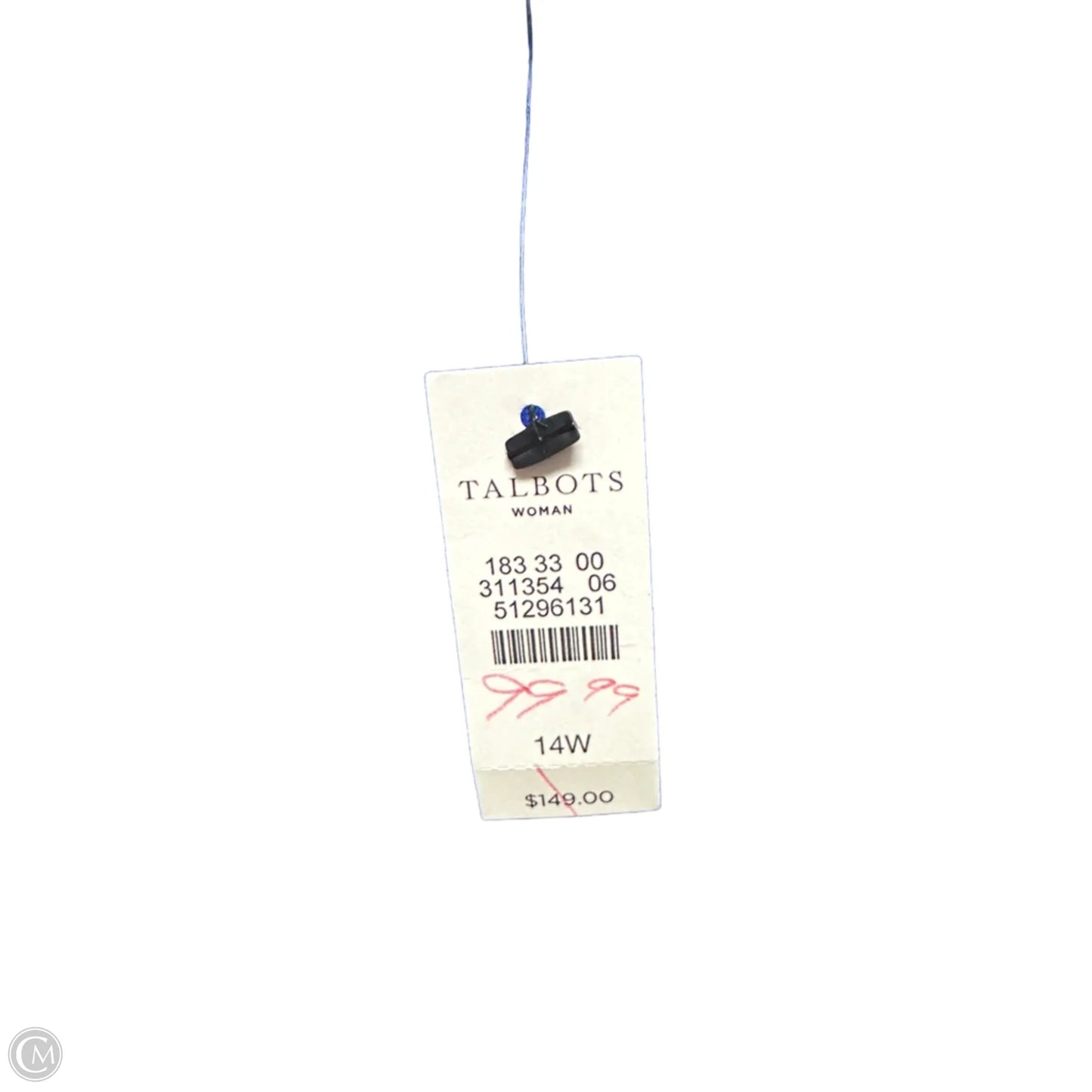 Dress Casual Midi By Talbots In Blue, Size: L