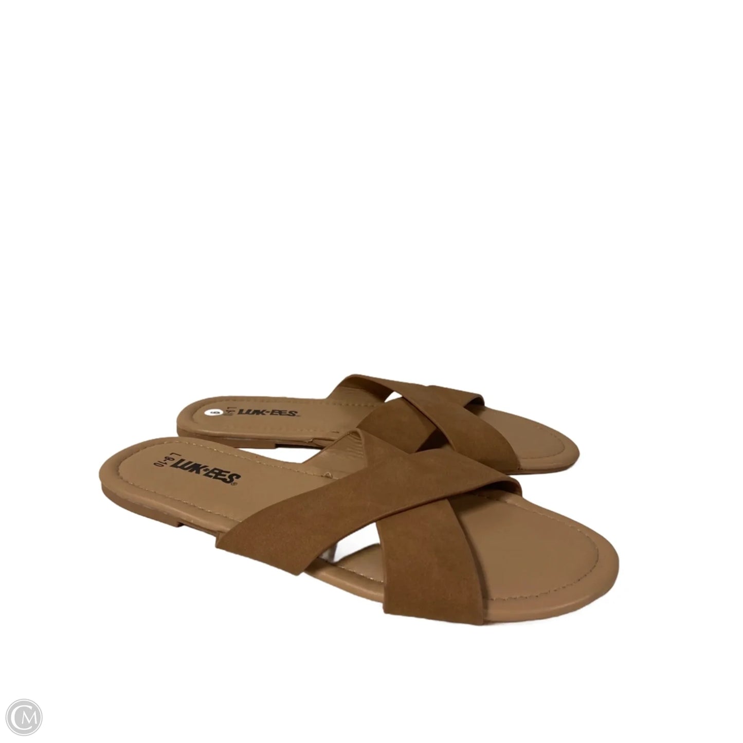 Sandals Flats By Clothes Mentor In Beige, Size: 9
