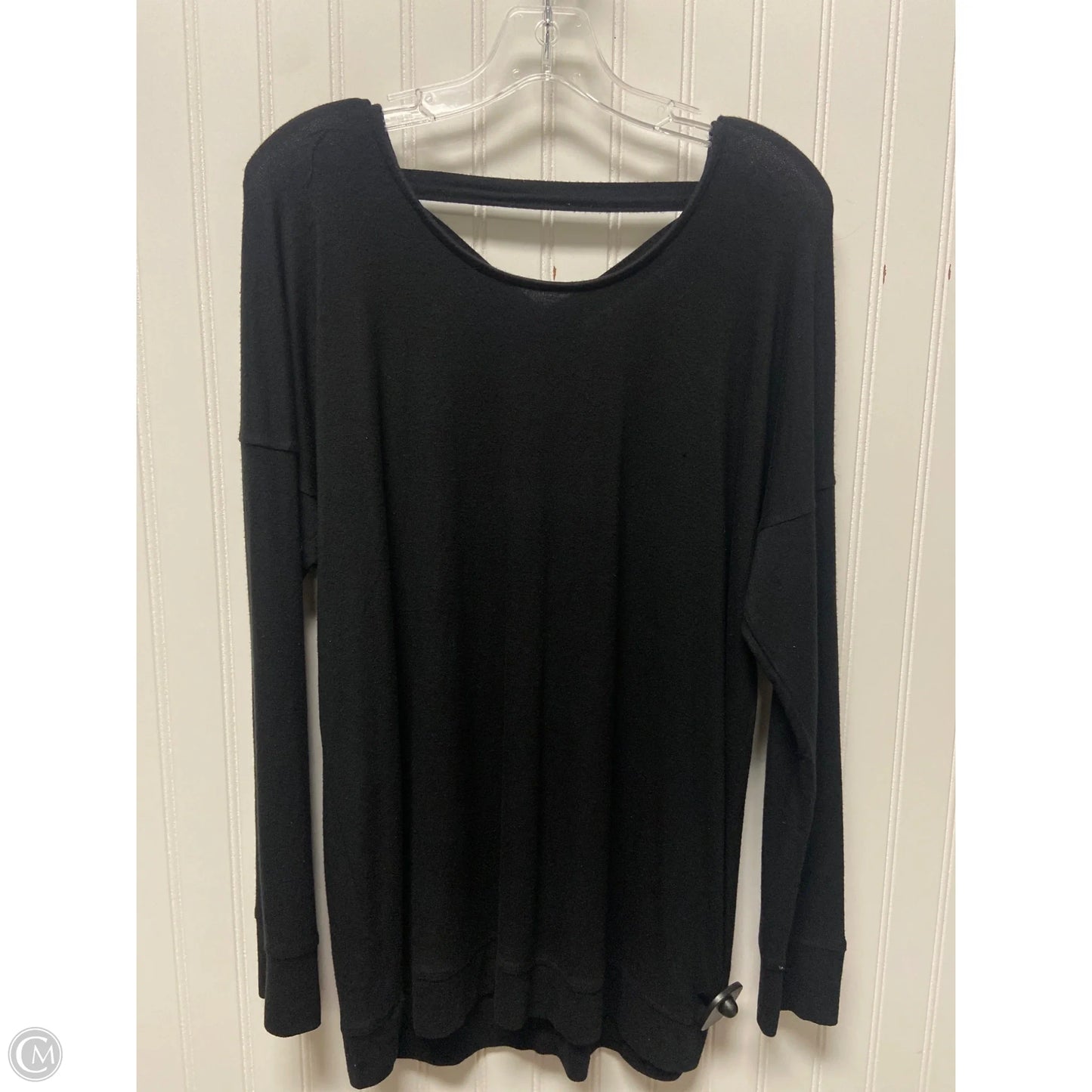 Athletic Top Long Sleeve Crewneck By Athleta In Black, Size: M