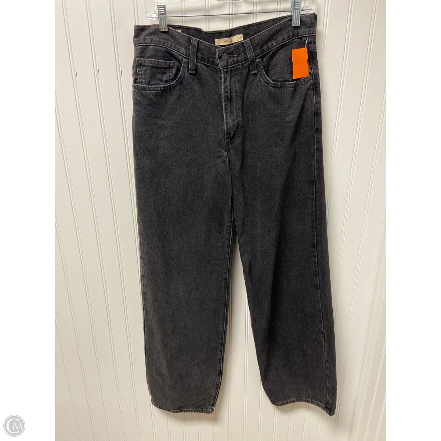 Jeans Wide Leg By Levis In Black, Size: 4