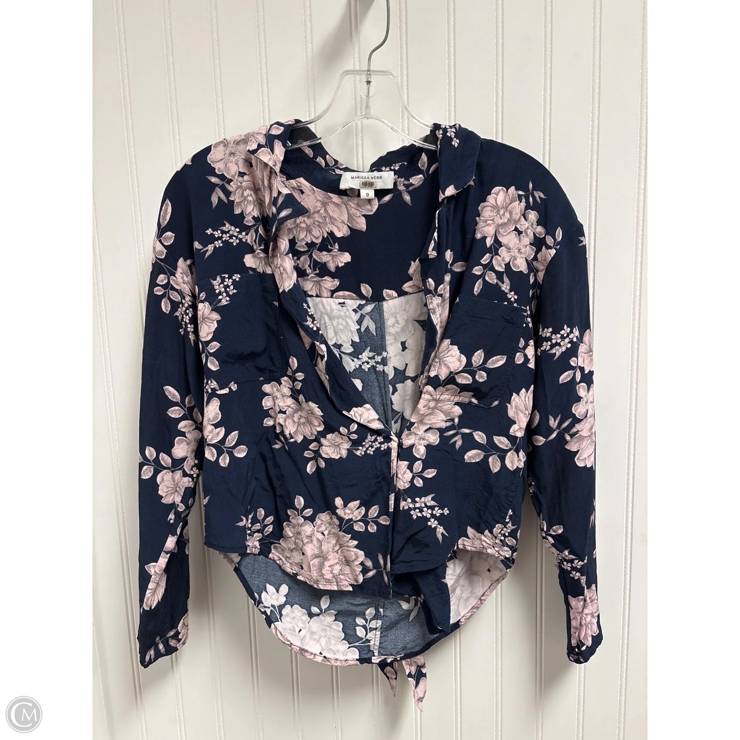 Top Long Sleeve By Cmb In Blue, Size: Xs