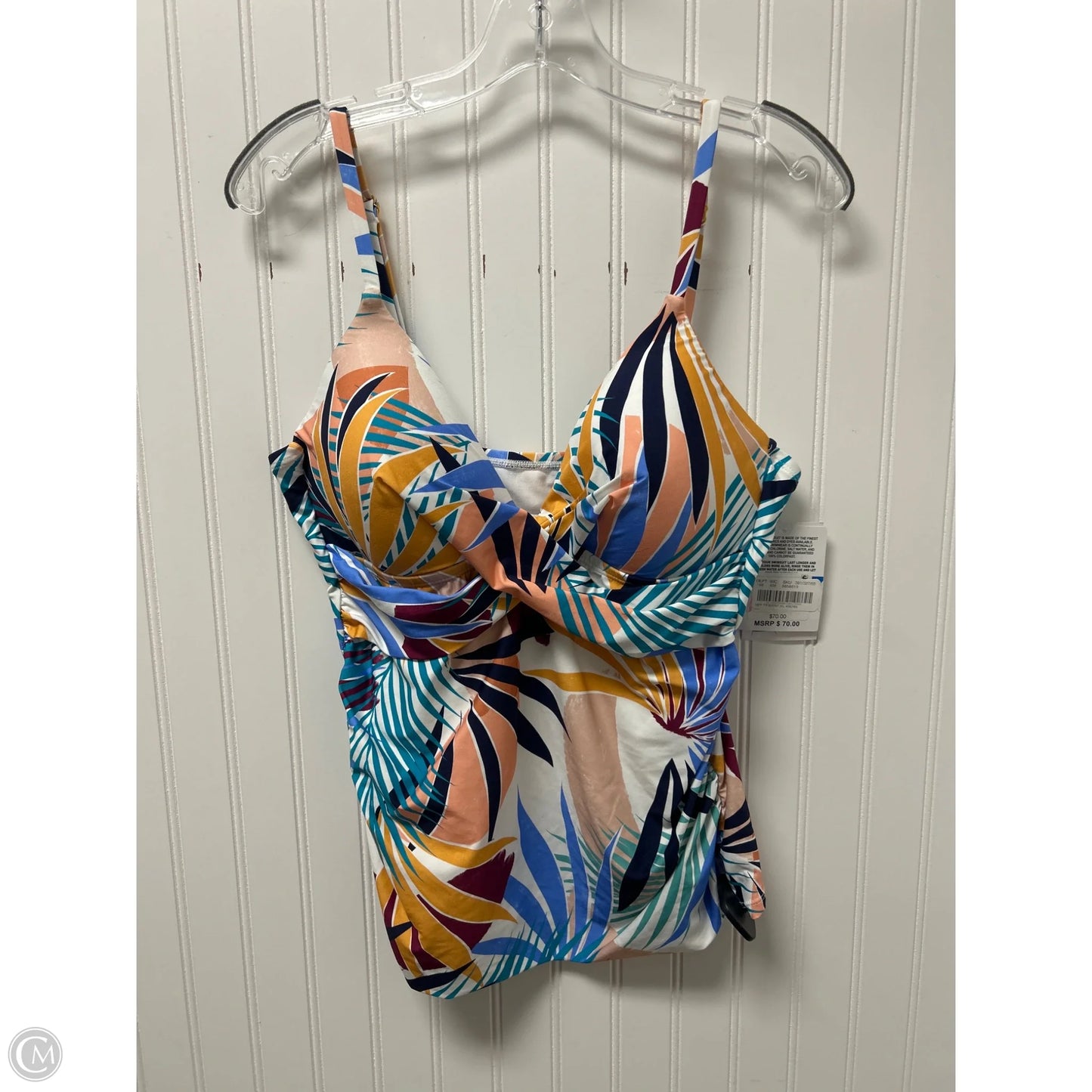 Swimsuit Top By Cmc In Multi-colored, Size: Xl