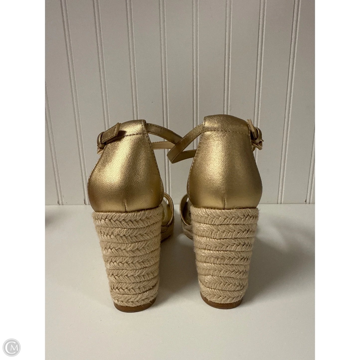 Shoes Heels Wedge By Michael By Michael Kors In Gold, Size: 7.5