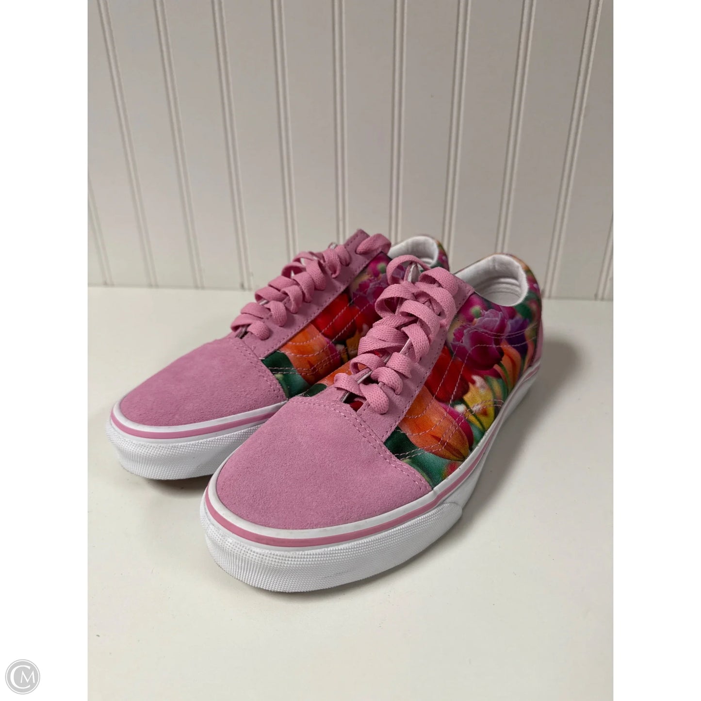 Shoes Sneakers By Vans In Floral Print, Size: 8