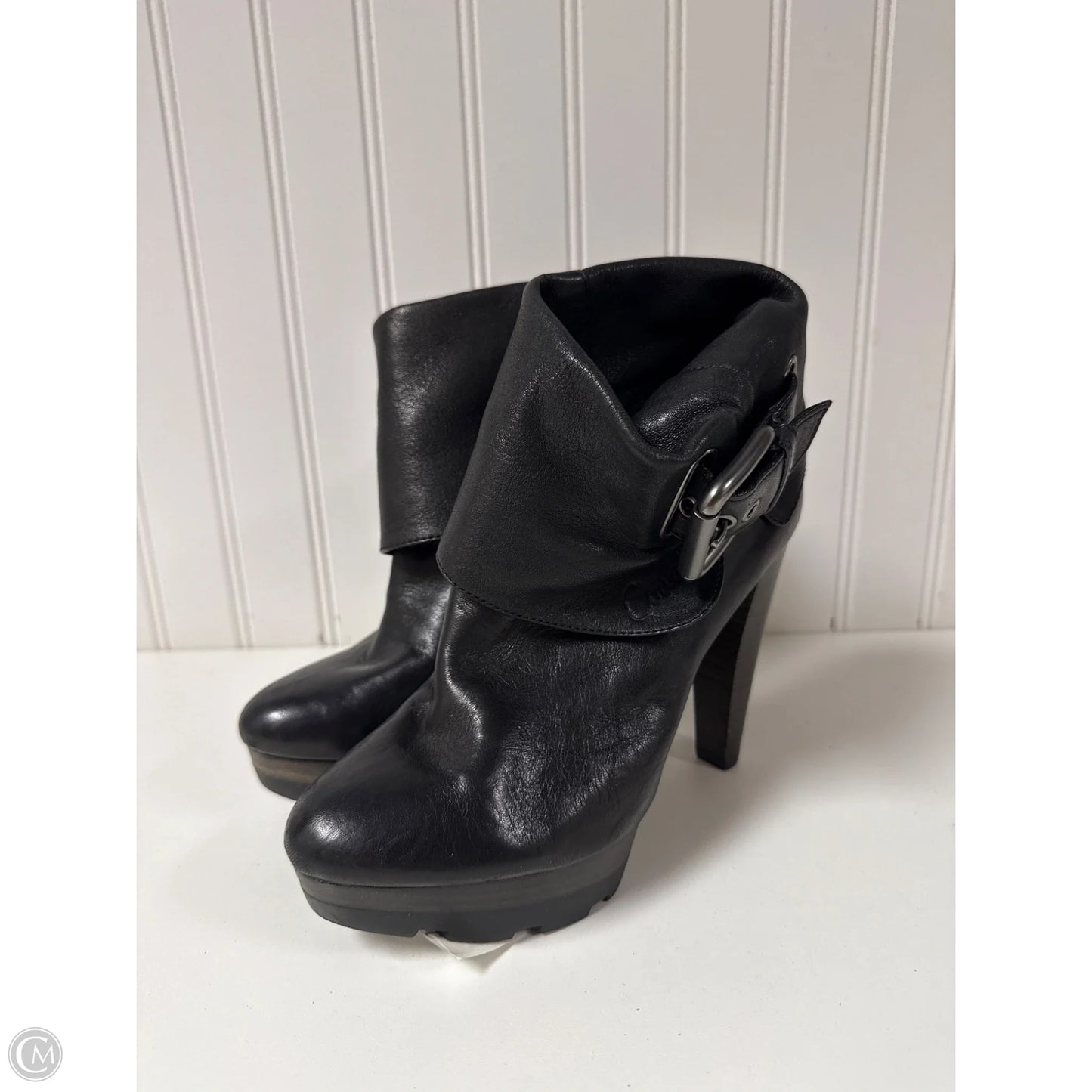 Boots Designer By Coach In Black, Size: 6