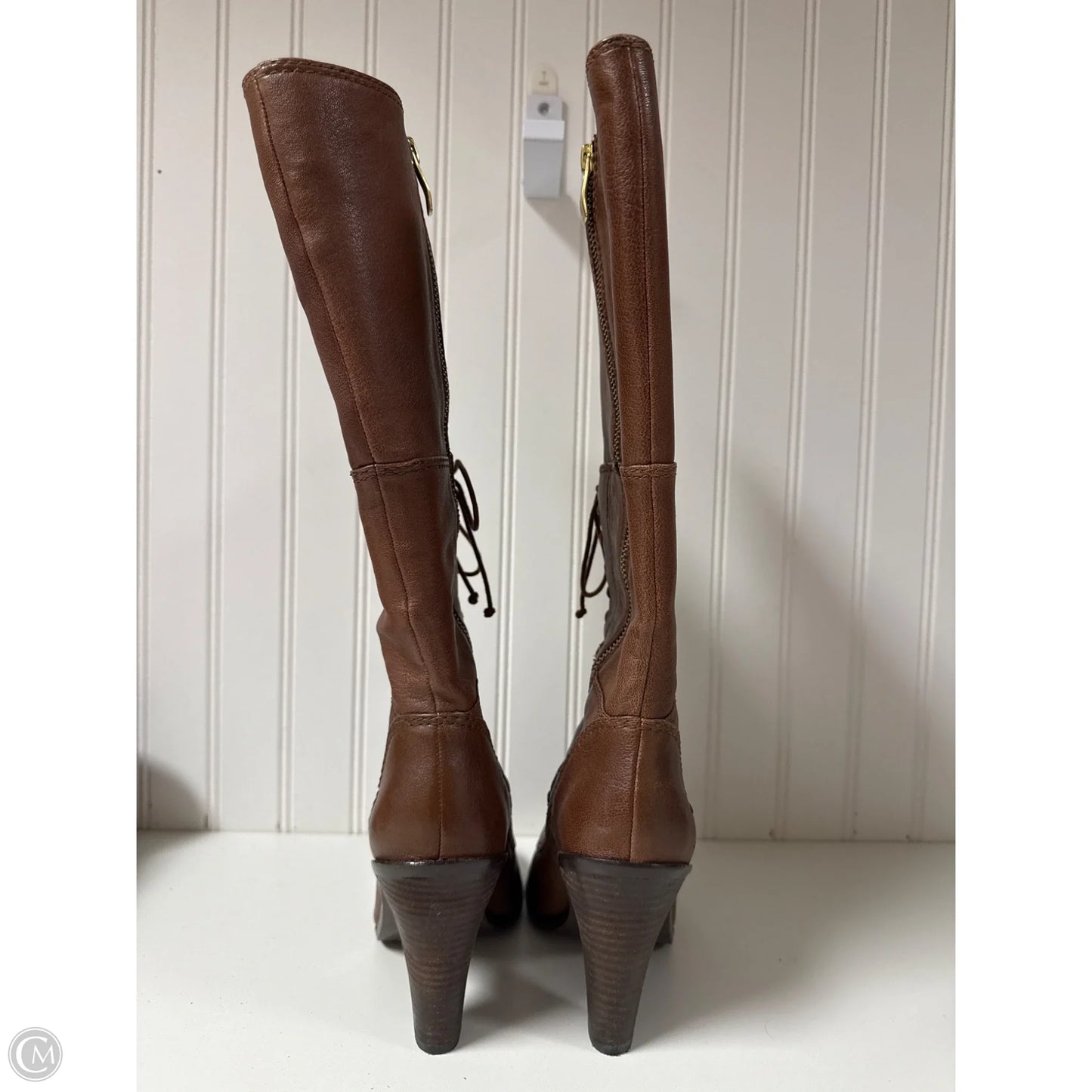 Boots Knee Heels By Vince Camuto In Brown, Size: 6