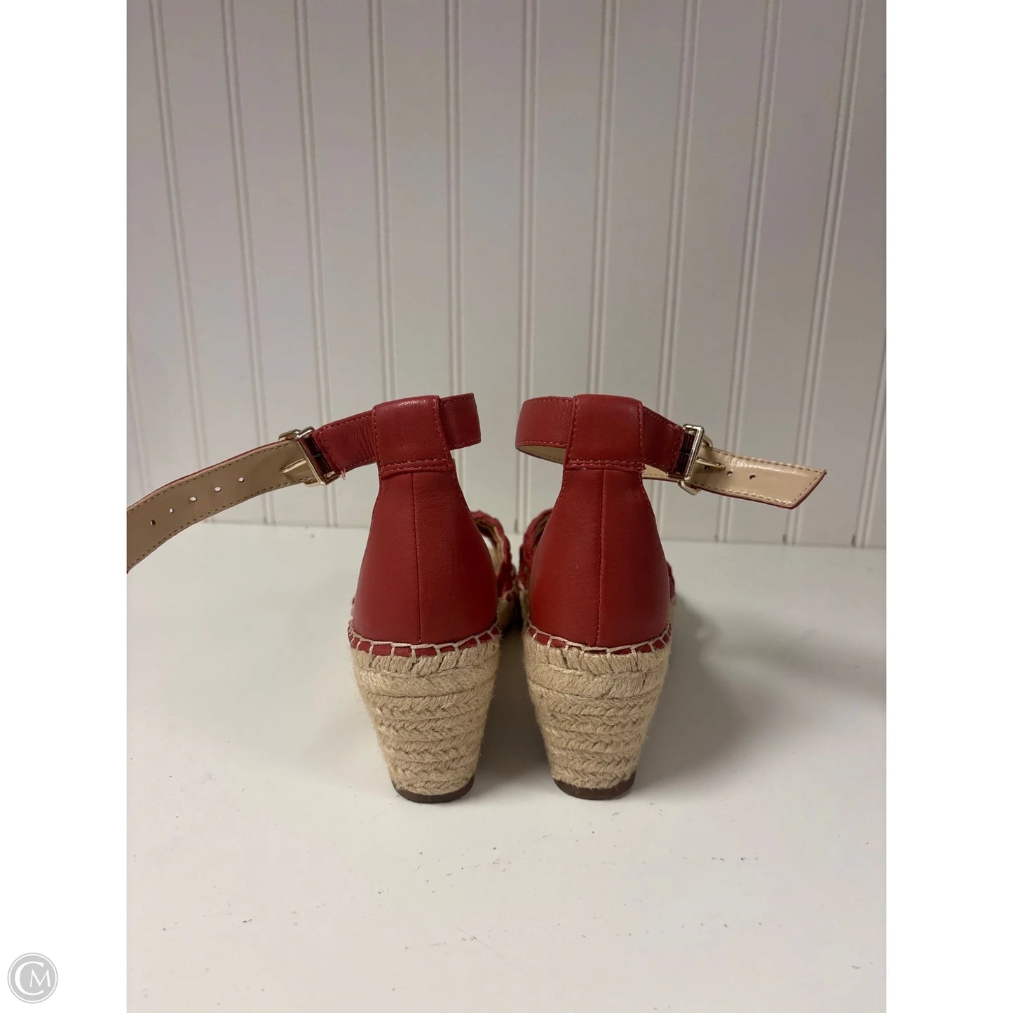 Sandals Heels Wedge By Vince Camuto In Red, Size: 8
