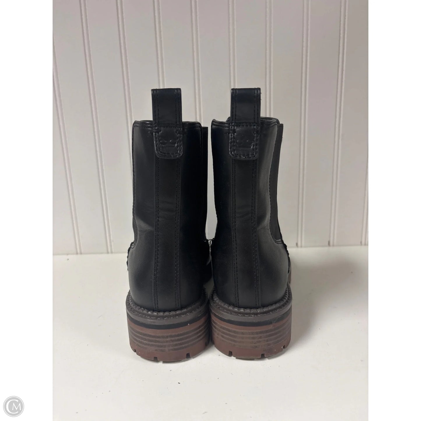 Boots Ankle Flats By Crown Vintage In Black, Size: 7