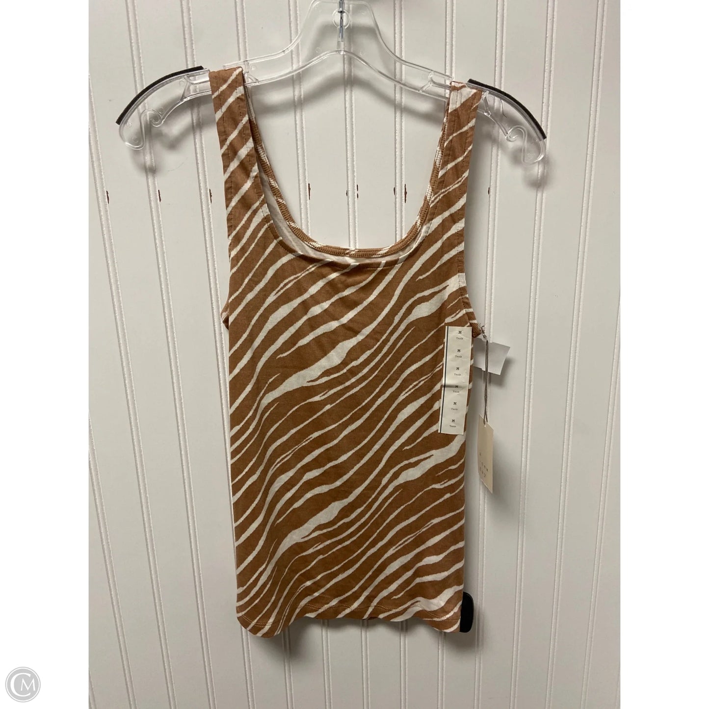 Tank Top By A New Day In Zebra Print, Size: M