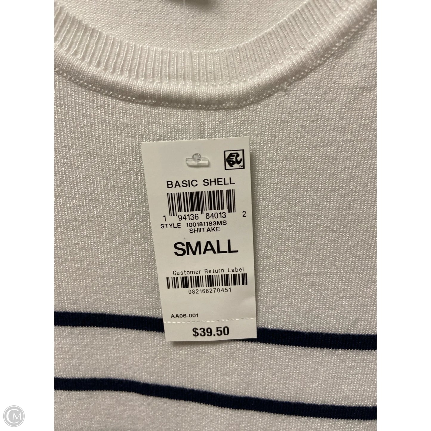 Top Sleeveless By Style And Company In Striped Pattern, Size: S
