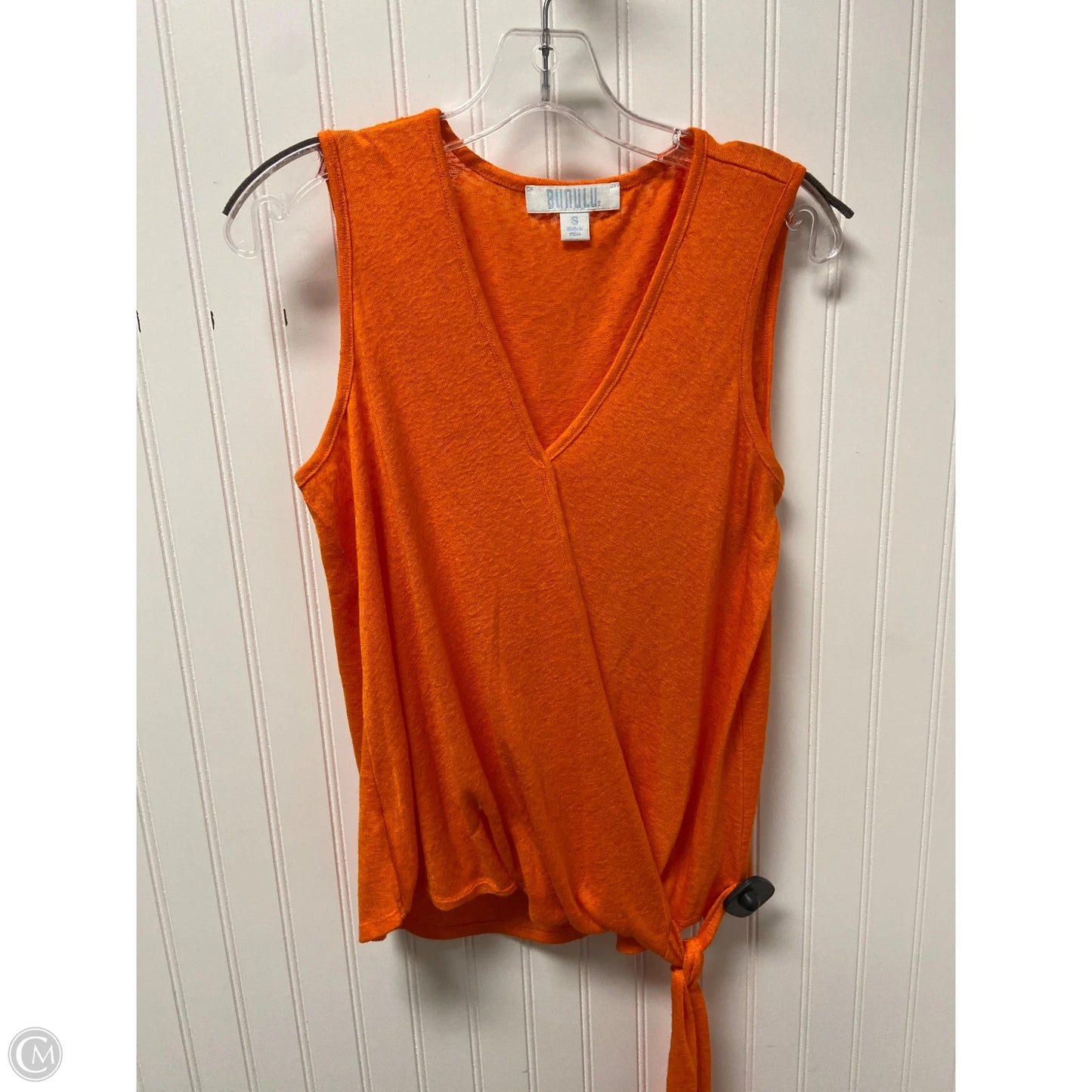 Top Sleeveless Basic By Clothes Mentor In Orange, Size: S