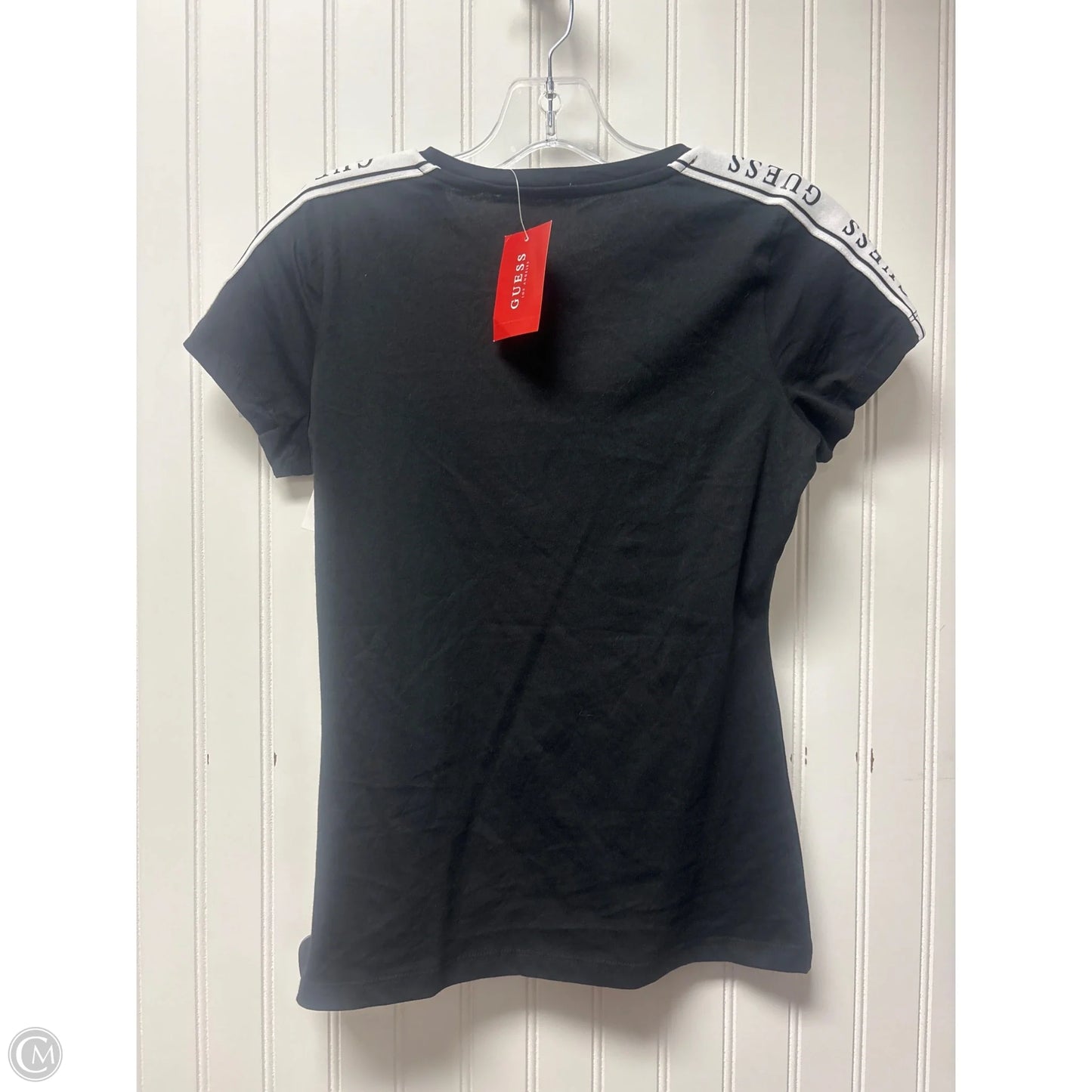 Top Short Sleeve By Guess In Black, Size: S