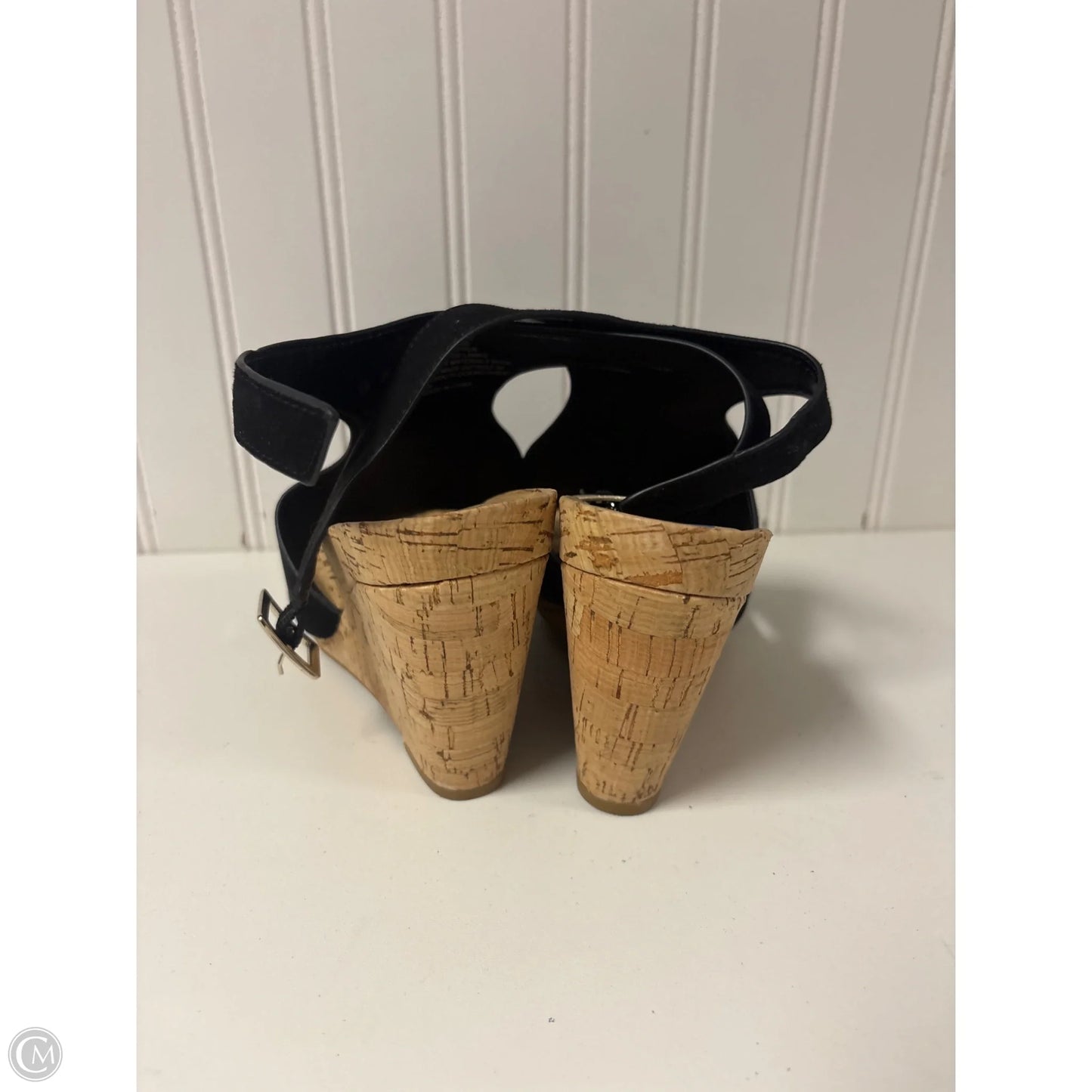 Sandals Heels Wedge By Inc In Black, Size: 6