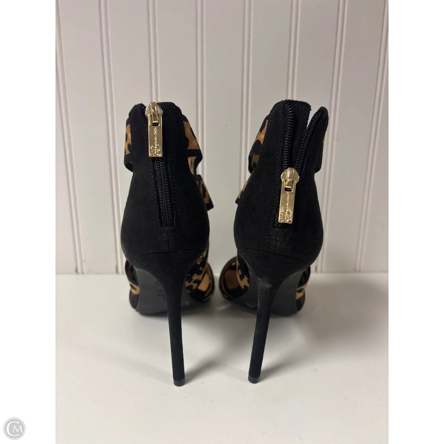 Sandals Heels Stiletto By Jessica Simpson In Animal Print, Size: 7