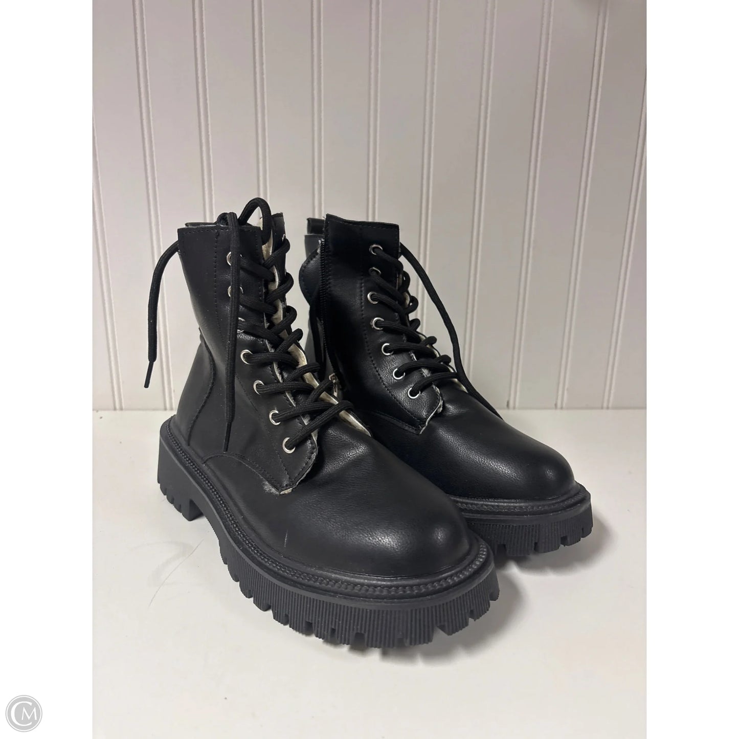 Boots Ankle Heels By Cme In Black, Size: 7