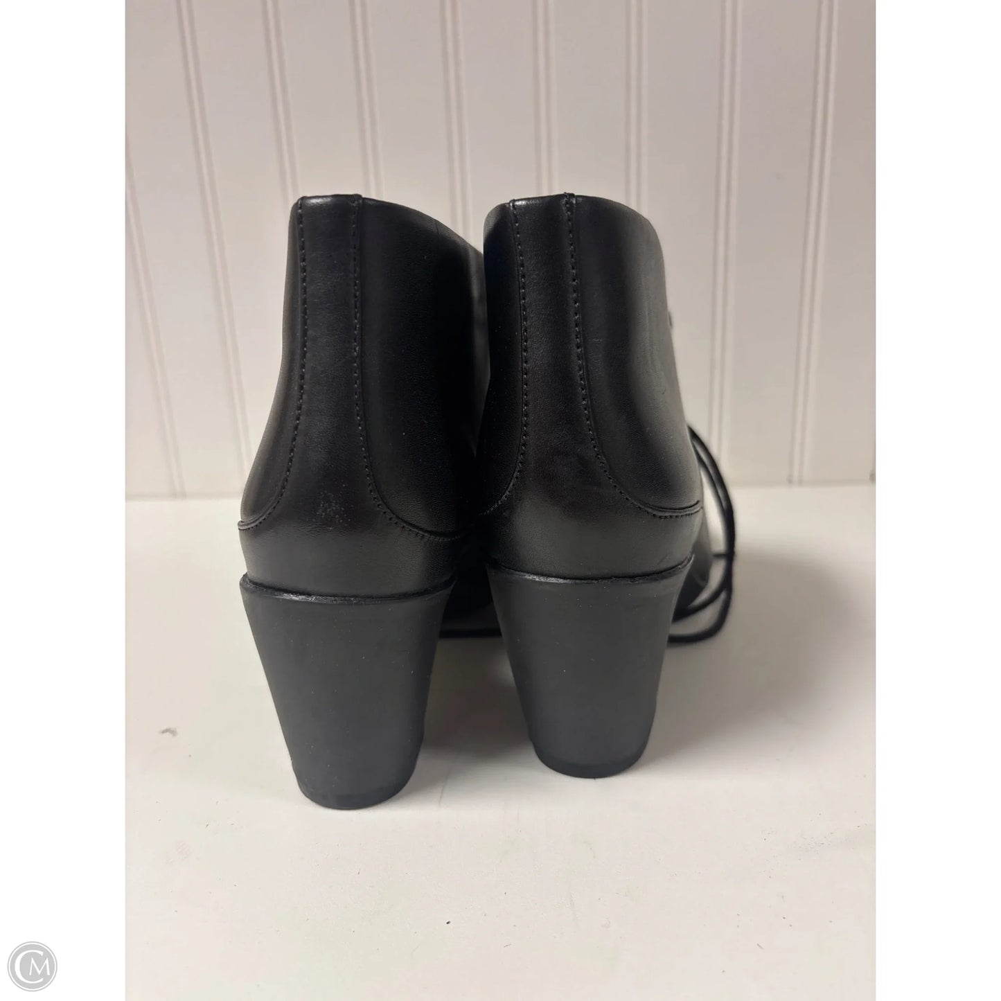 Boots Ankle Heels By Clarks In Black, Size: 7