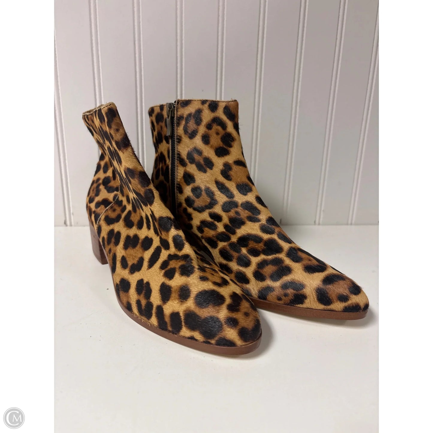 Boots Ankle Heels By J. Crew In Animal Print, Size: 7