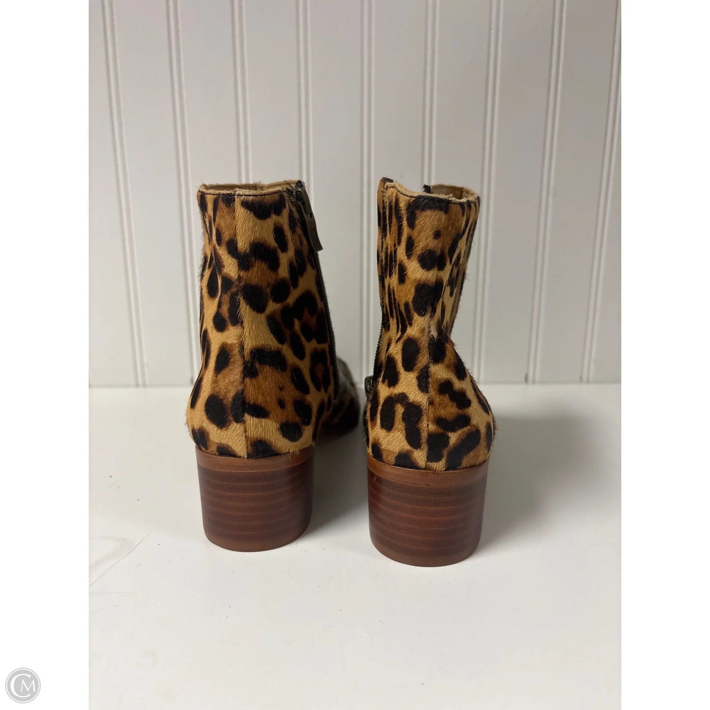 Boots Ankle Heels By J. Crew In Animal Print, Size: 7