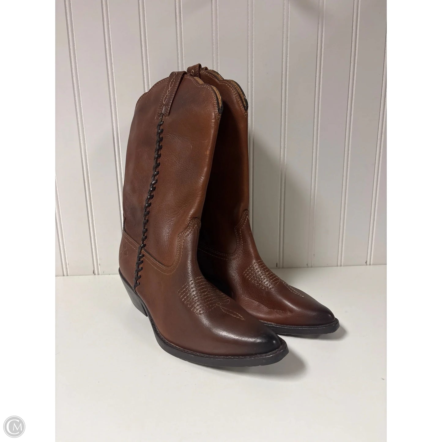Boots Designer By Patricia Nash In Brown, Size: 7.5