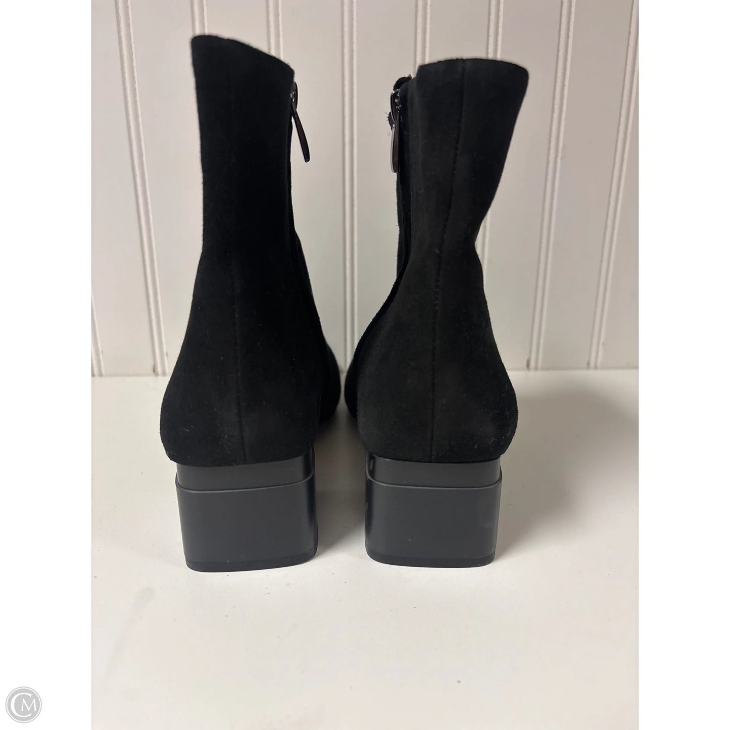 Boots Ankle Heels By Franco Sarto In Black, Size: 7.5