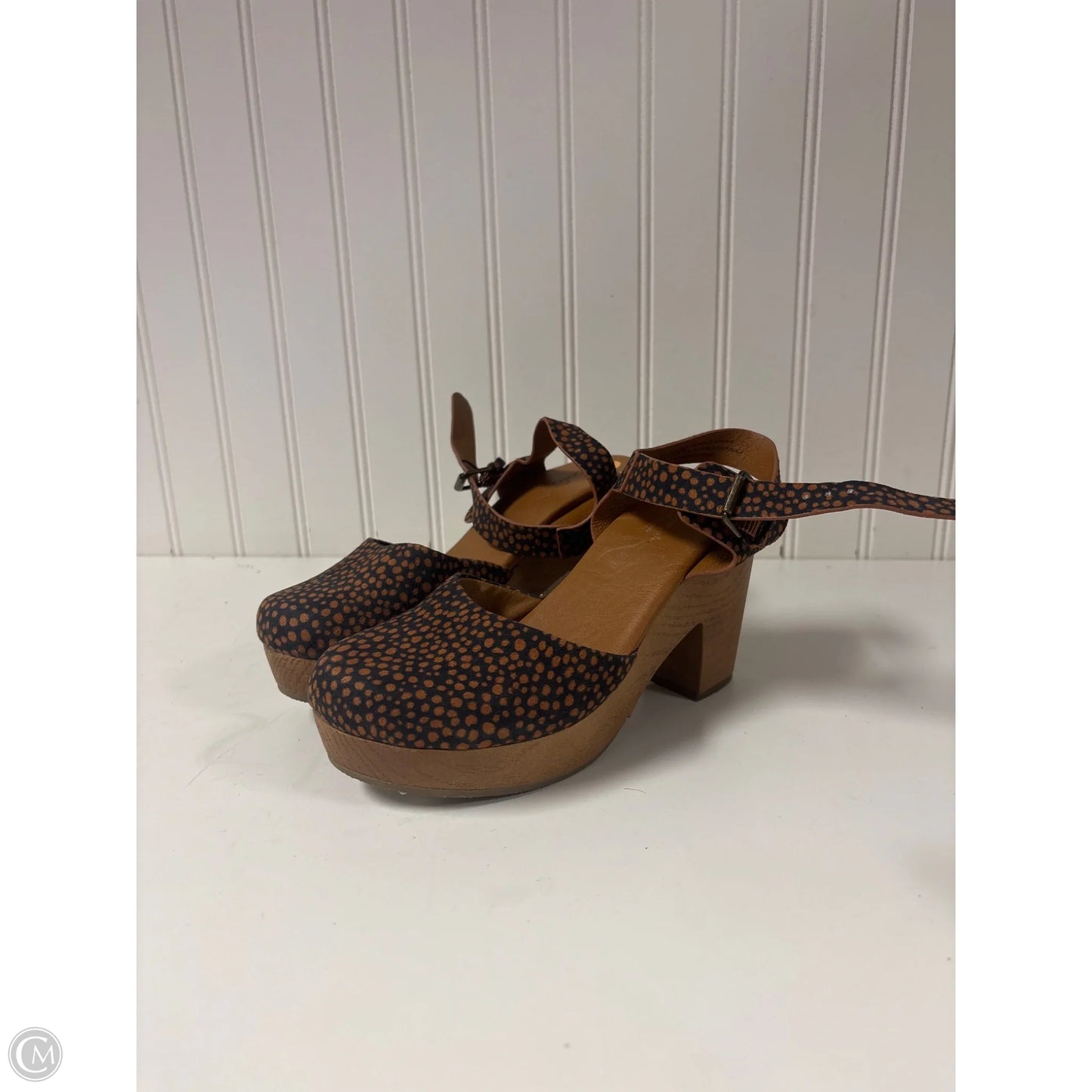 Shoes Heels Block By Universal Thread In Blue & Orange, Size: 6