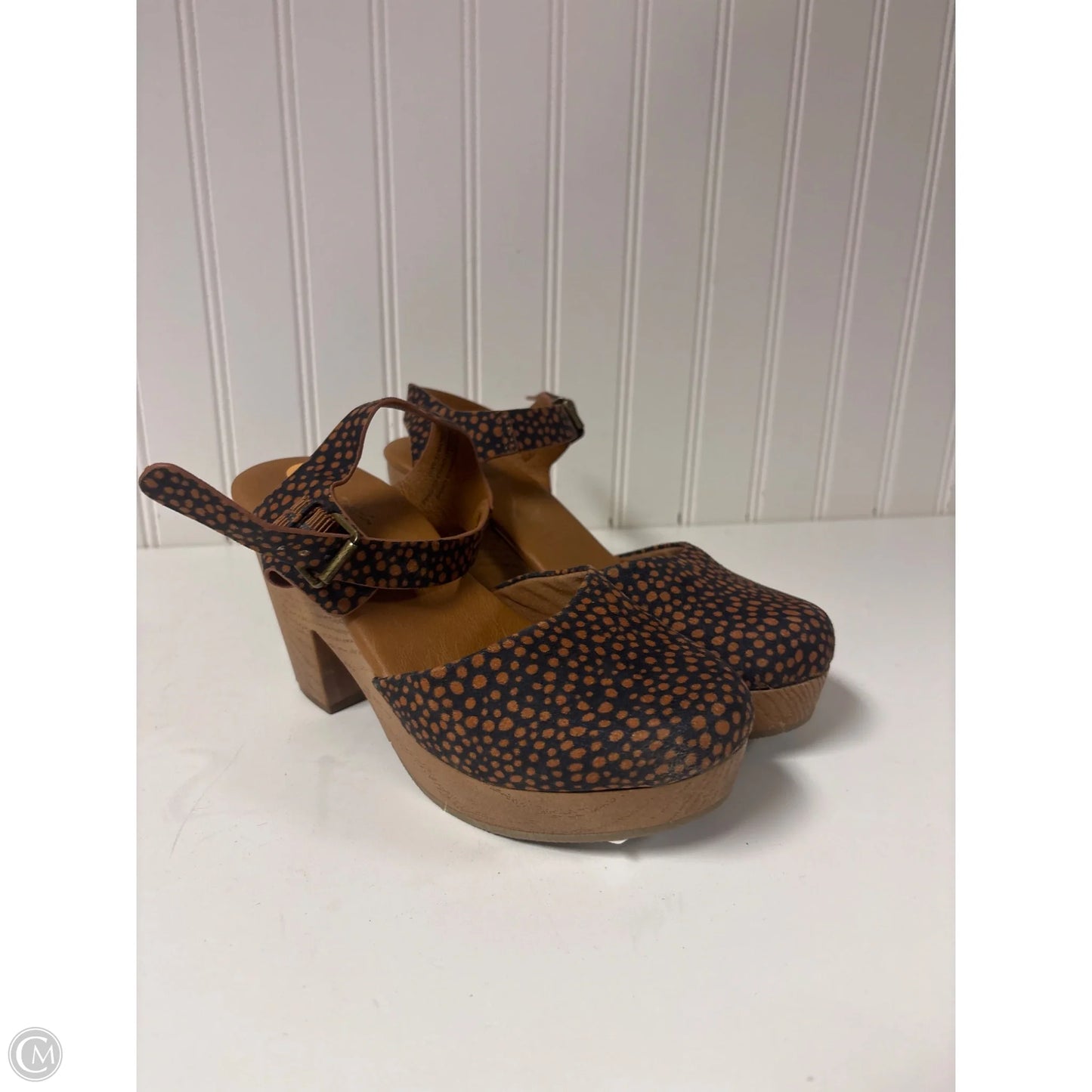 Shoes Heels Block By Universal Thread In Blue & Orange, Size: 6