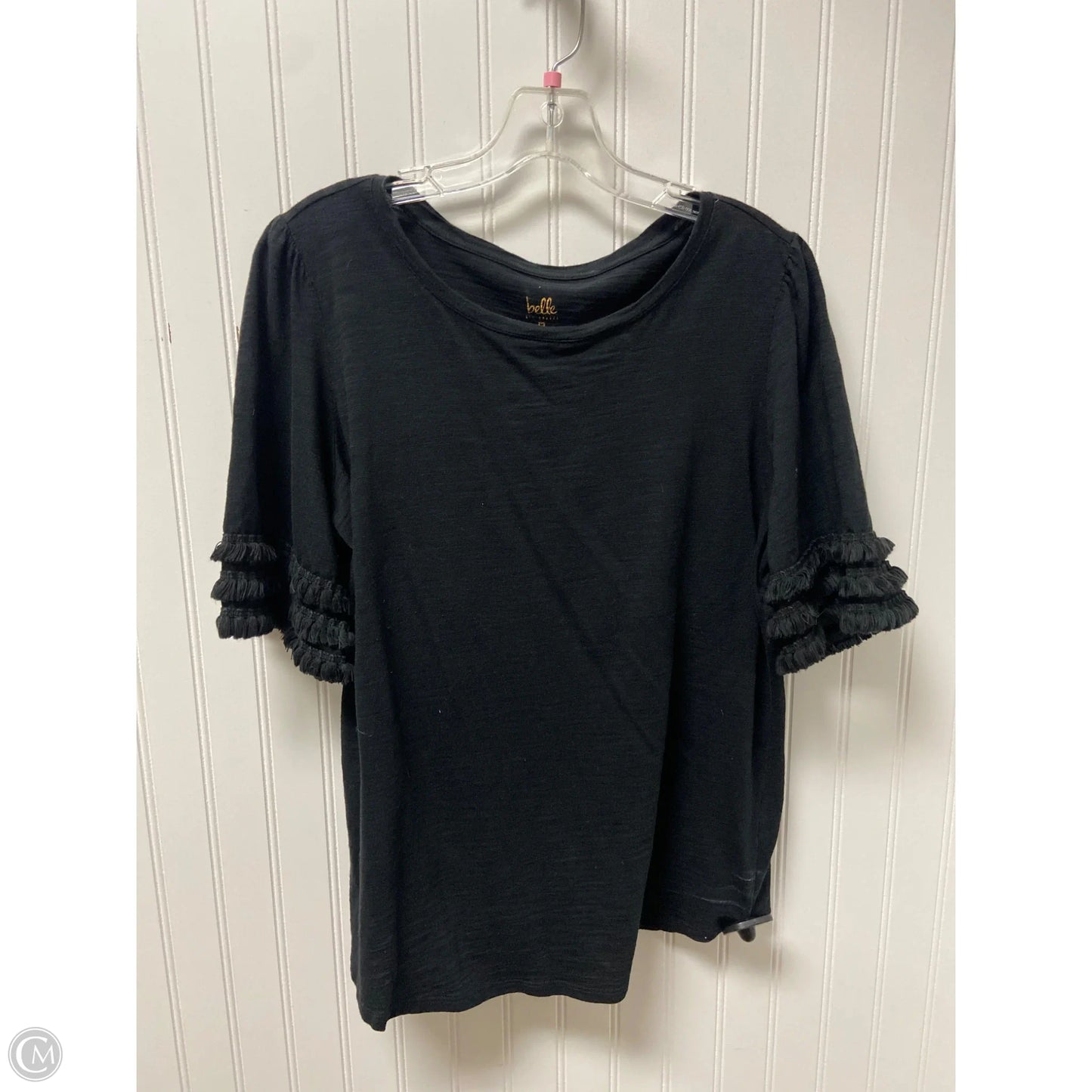 Top Short Sleeve Basic By Belle By Kim Gravel In Black, Size: M